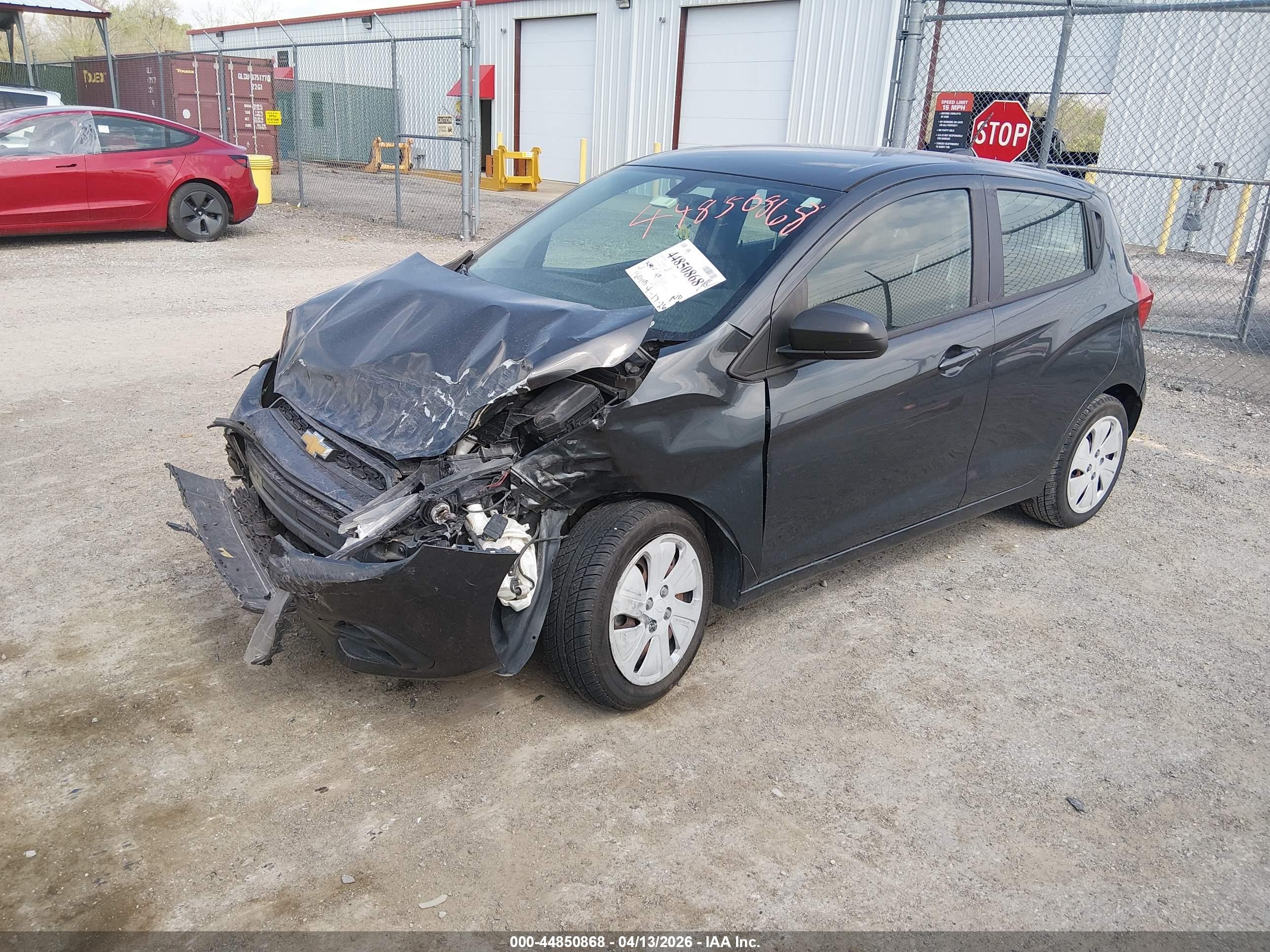 2017 Chevrolet Spark Ls Cvt Gray vin: KL8CB6SA0HC754471