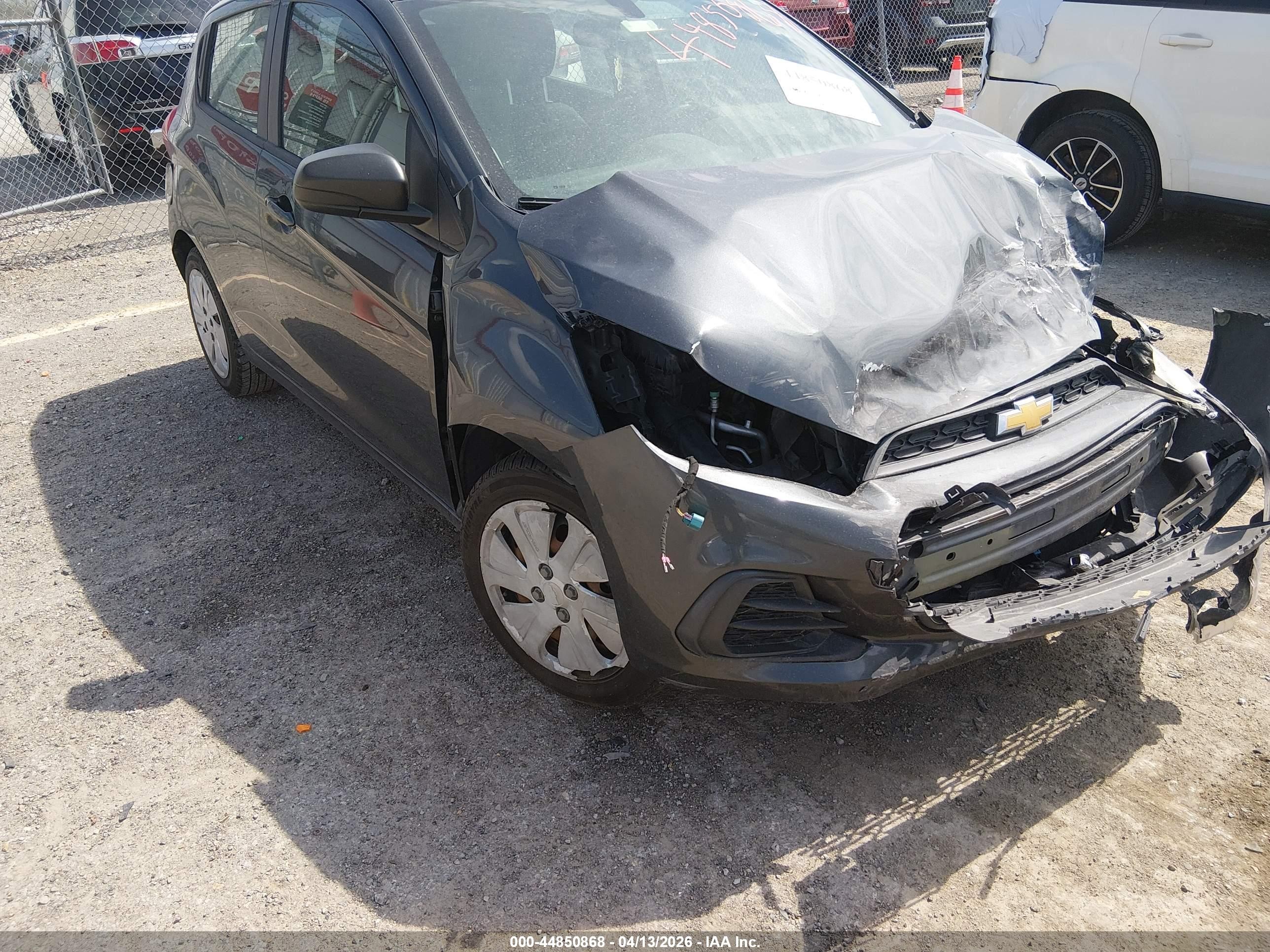 2017 Chevrolet Spark Ls Cvt Gray vin: KL8CB6SA0HC754471