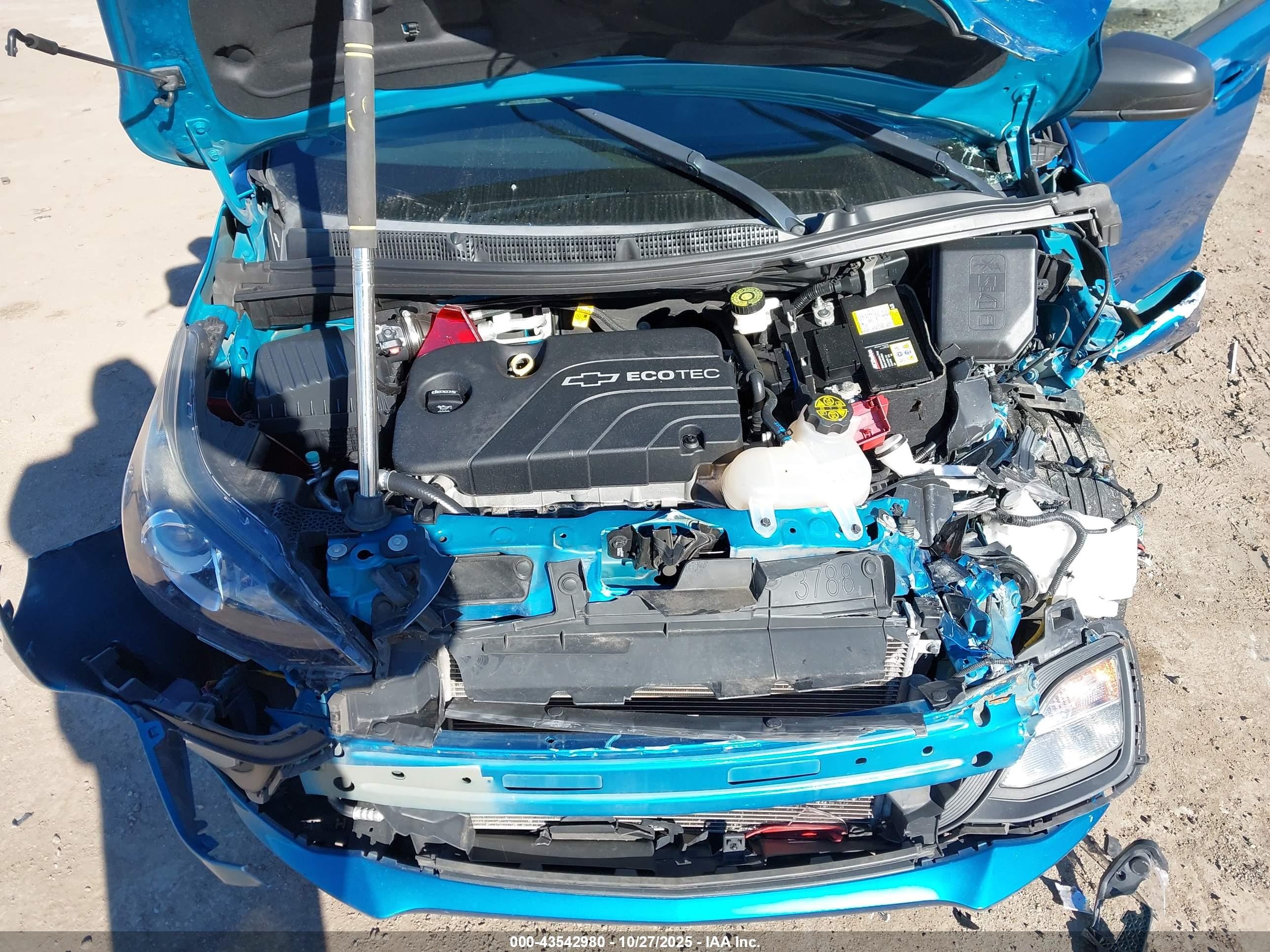 2021 Chevrolet Spark Fwd Ls Automatic Blue vin: KL8CB6SA1MC714331