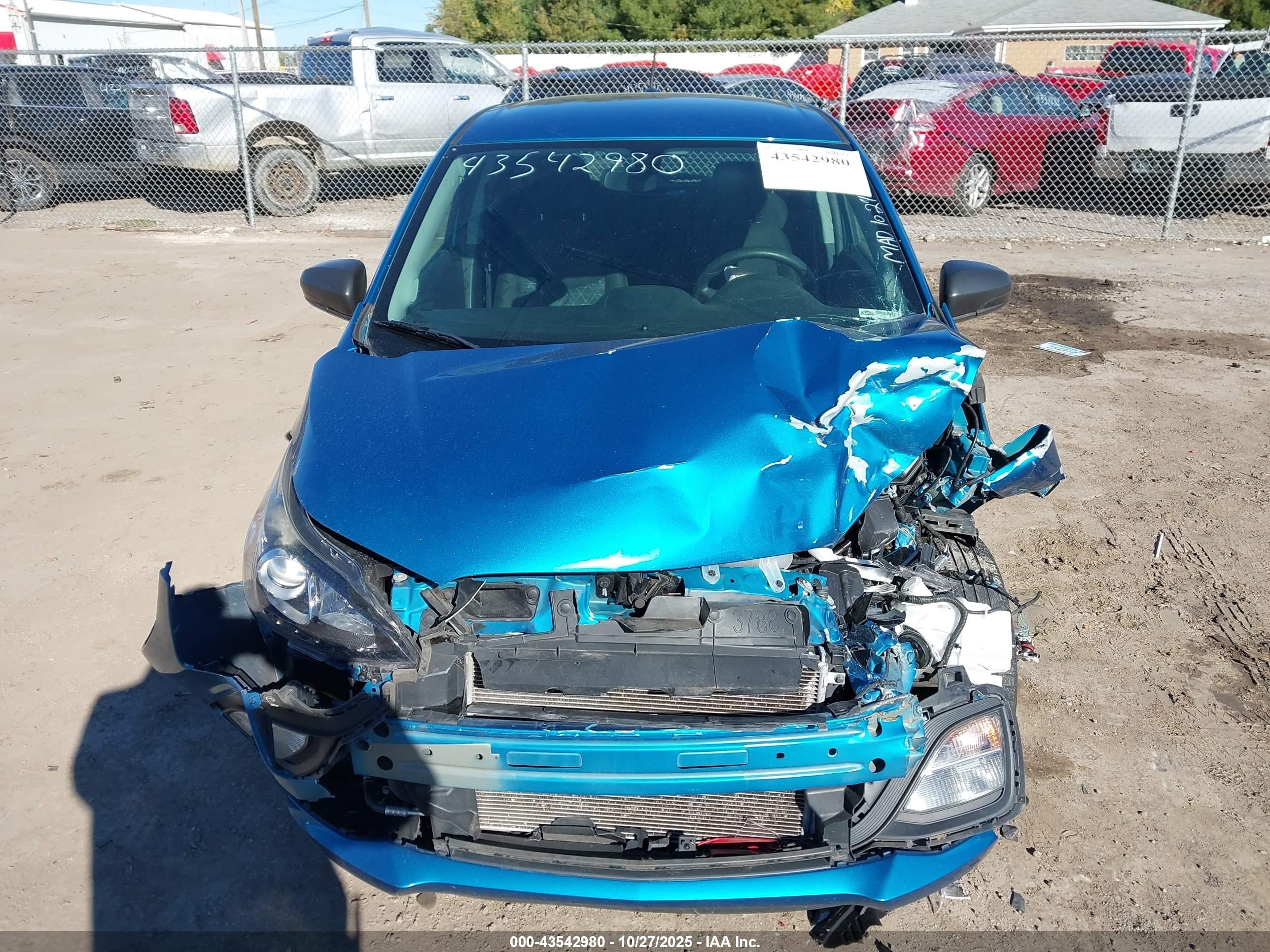 2021 Chevrolet Spark Fwd Ls Automatic Blue vin: KL8CB6SA1MC714331