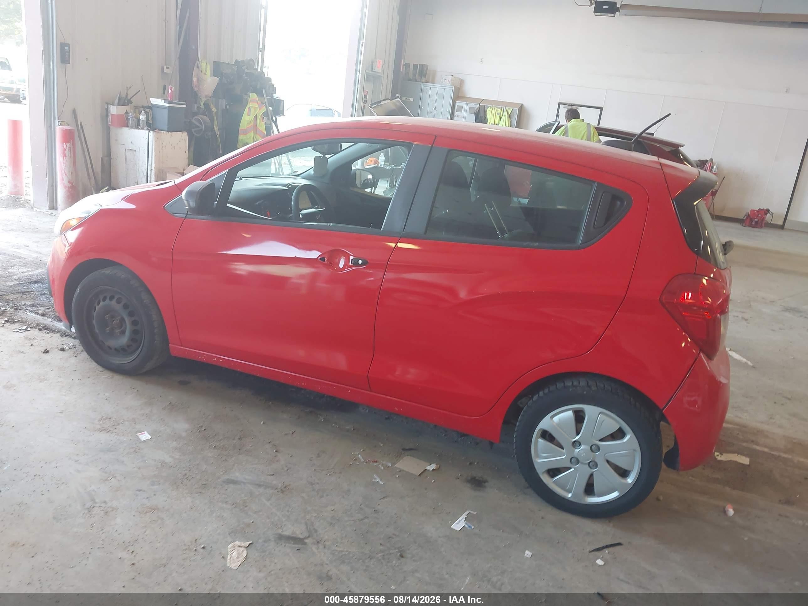 2016 Chevrolet Spark Ls Cvt Red vin: KL8CB6SA2GC591398