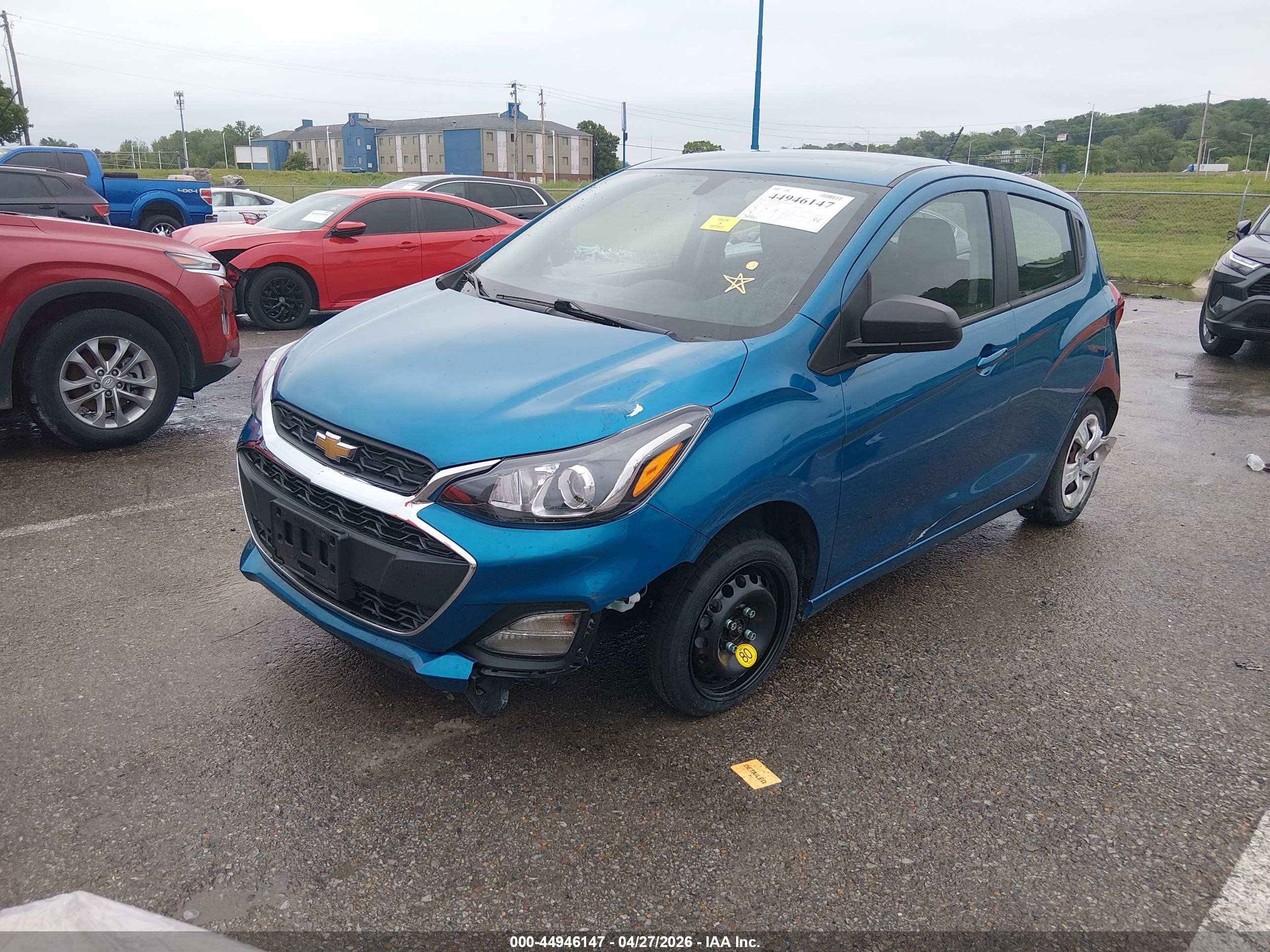 2021 Chevrolet Spark Fwd Ls Automatic Blue vin: KL8CB6SA2MC738735