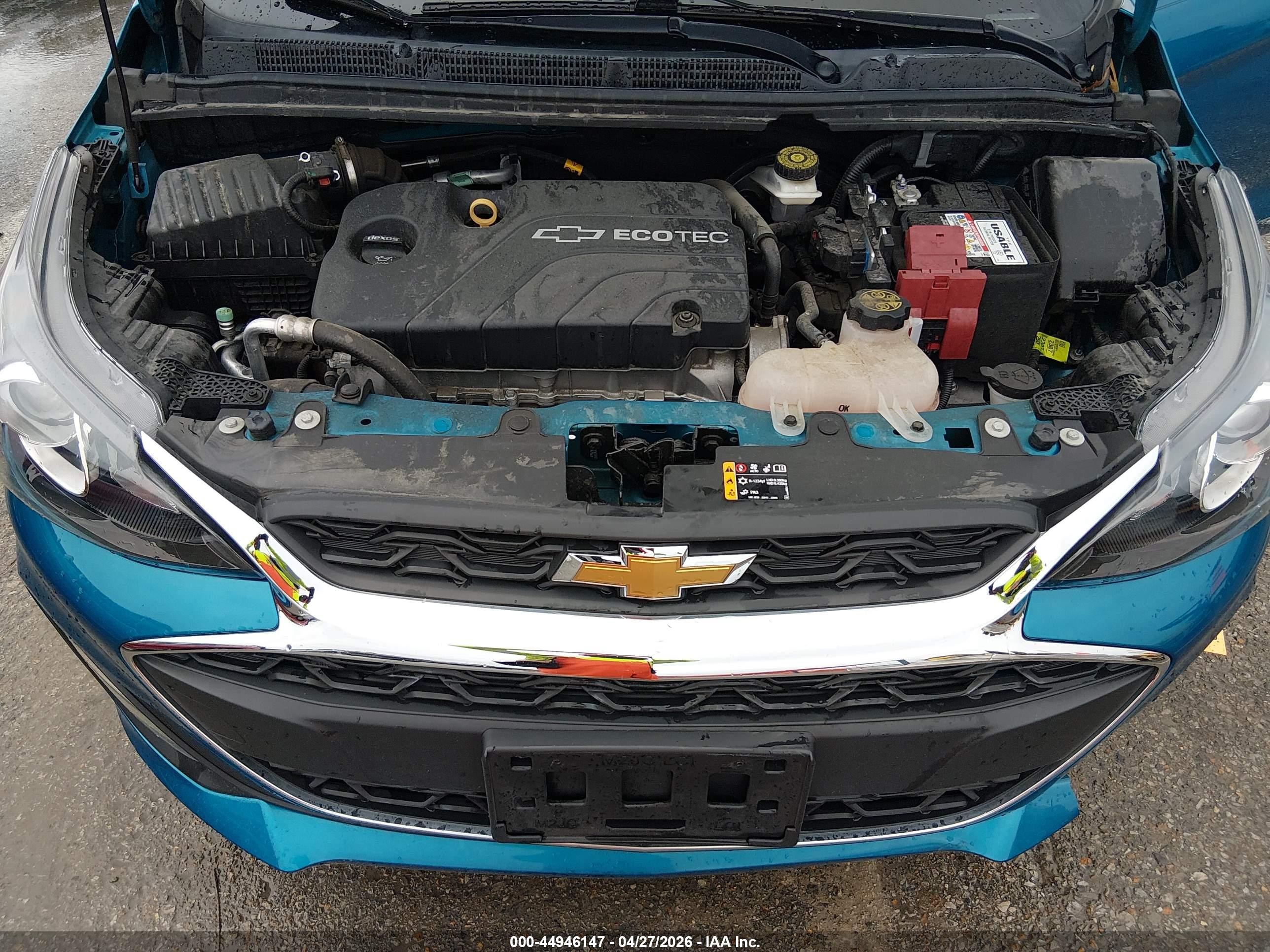 2021 Chevrolet Spark Fwd Ls Automatic Blue vin: KL8CB6SA2MC738735