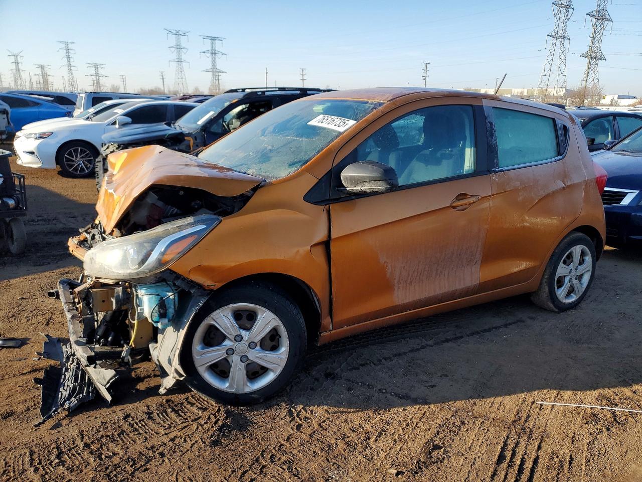 2019 Chevrolet Spark Ls Orange vin: KL8CB6SA3KC712657