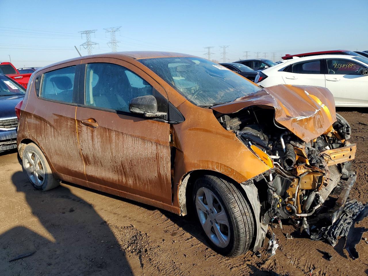 2019 Chevrolet Spark Ls Orange vin: KL8CB6SA3KC712657
