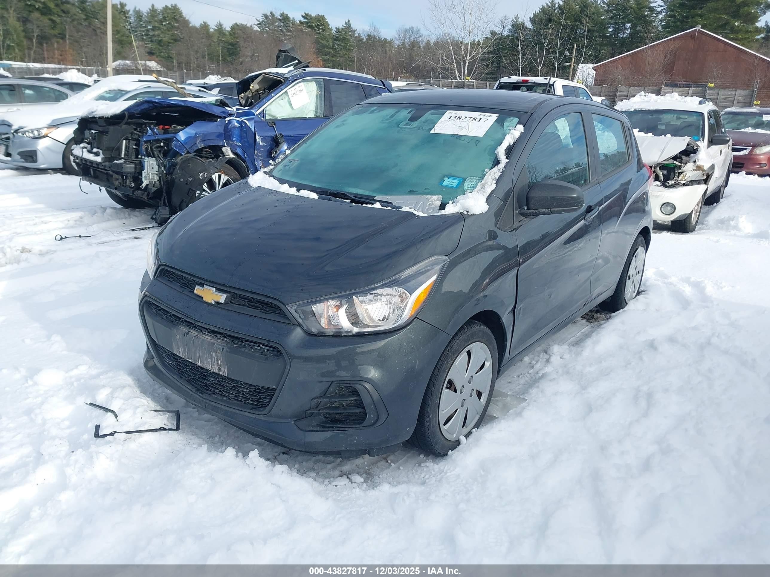 2017 Chevrolet Spark Ls Cvt Black vin: KL8CB6SA4HC760497