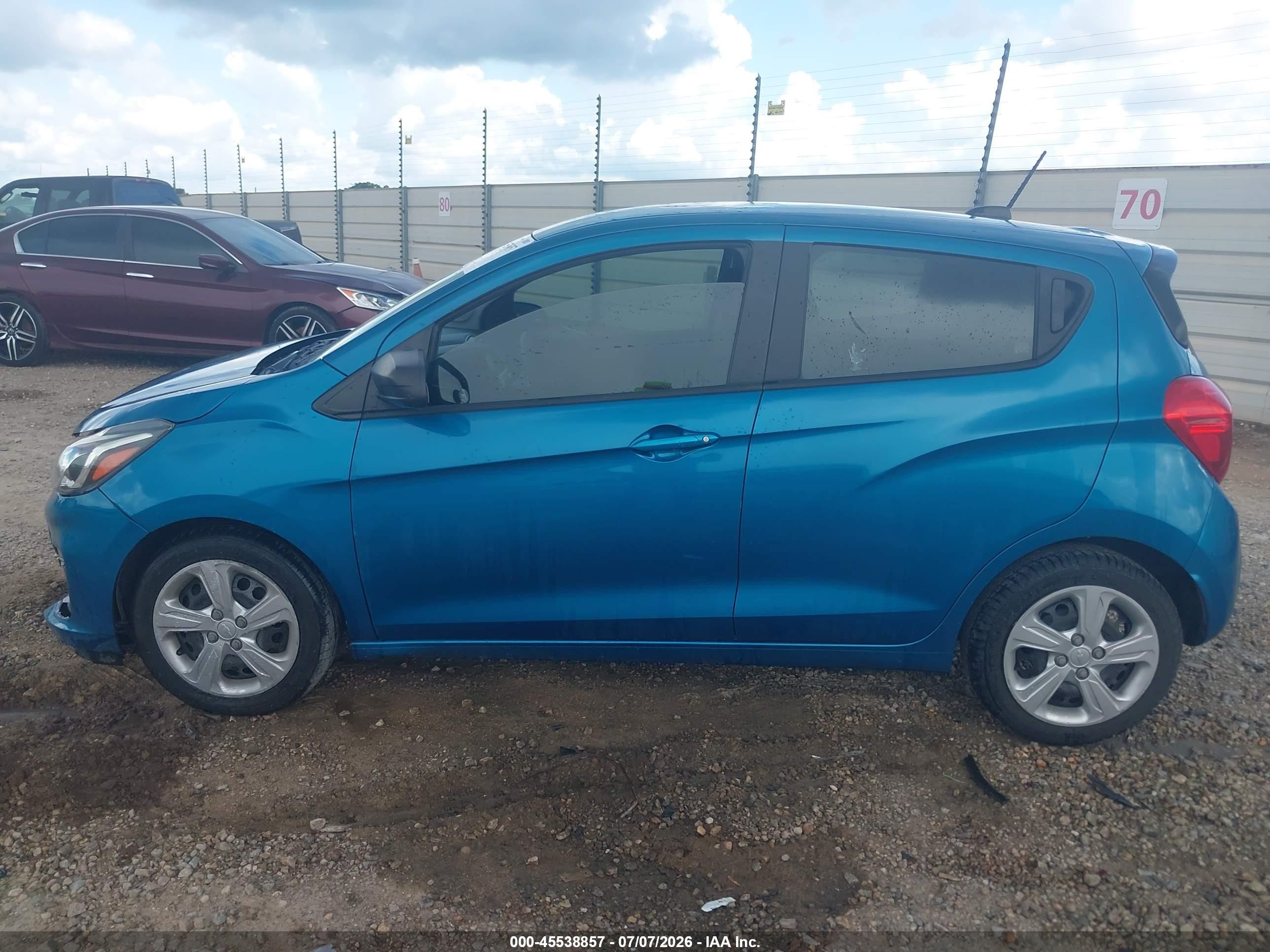 2020 Chevrolet Spark Fwd Ls Automatic Blue vin: KL8CB6SA4LC445210