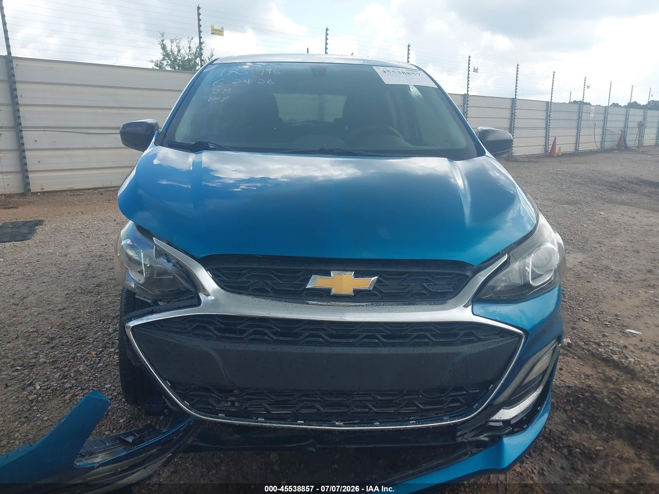 2020 Chevrolet Spark Fwd Ls Automatic Blue vin: KL8CB6SA4LC445210