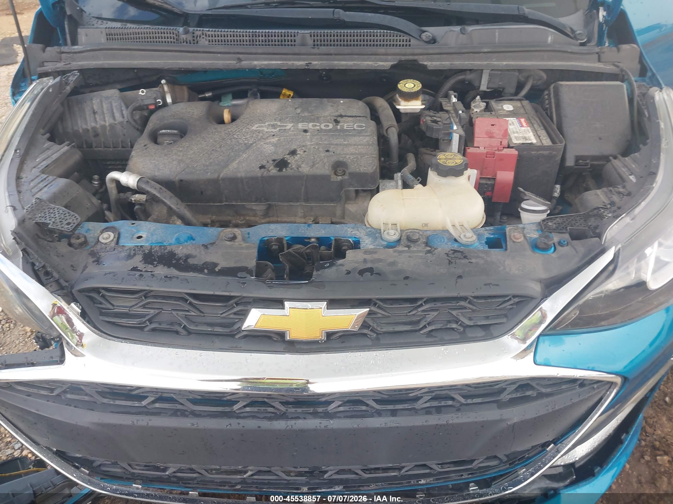 2020 Chevrolet Spark Fwd Ls Automatic Blue vin: KL8CB6SA4LC445210
