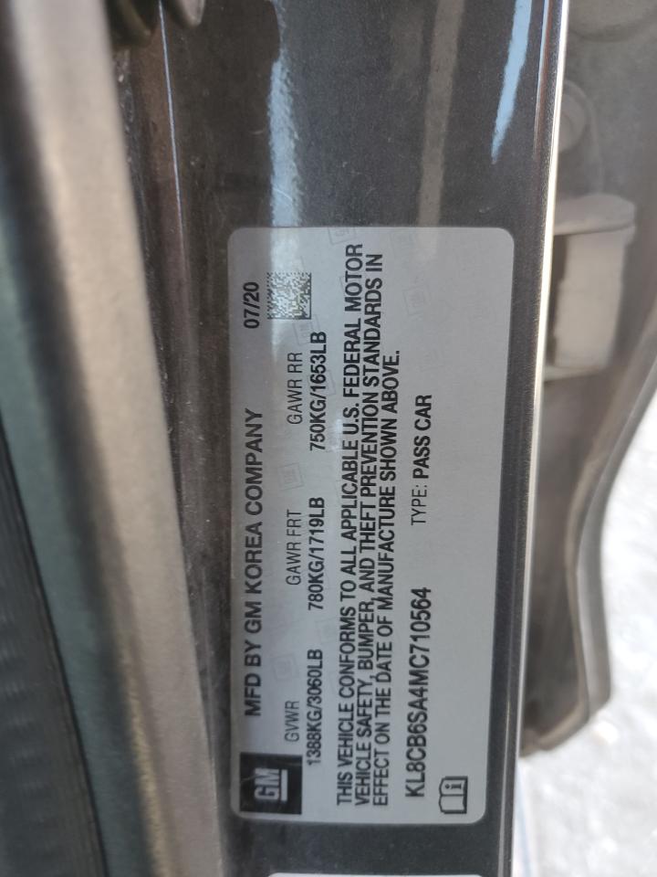 2021 Chevrolet Spark Ls Gray vin: KL8CB6SA4MC710564