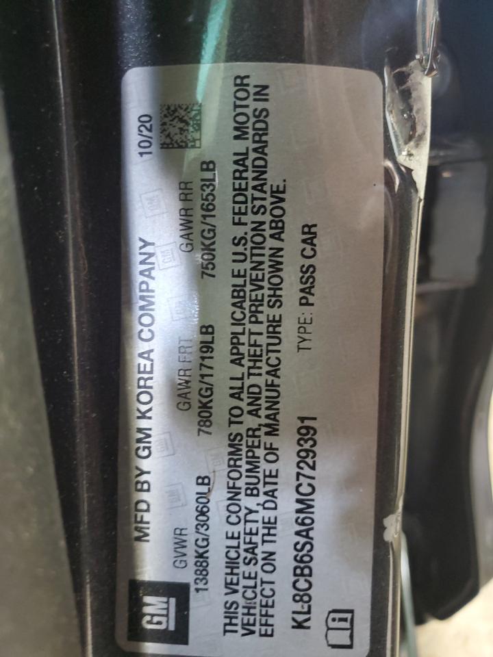 2021 Chevrolet Spark Ls Charcoal vin: KL8CB6SA6MC729391