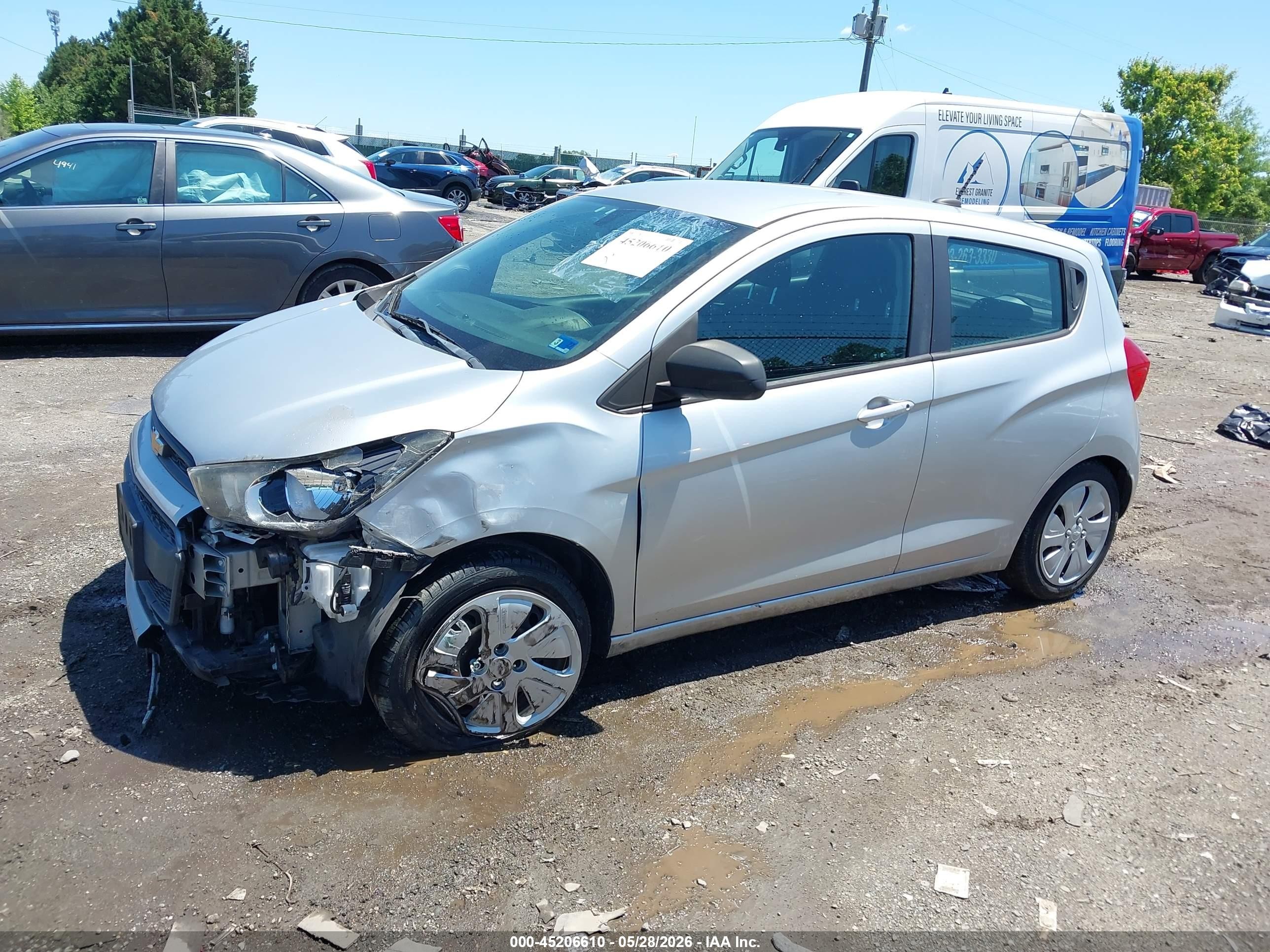 2017 Chevrolet Spark Ls Cvt Silver vin: KL8CB6SA7HC744584