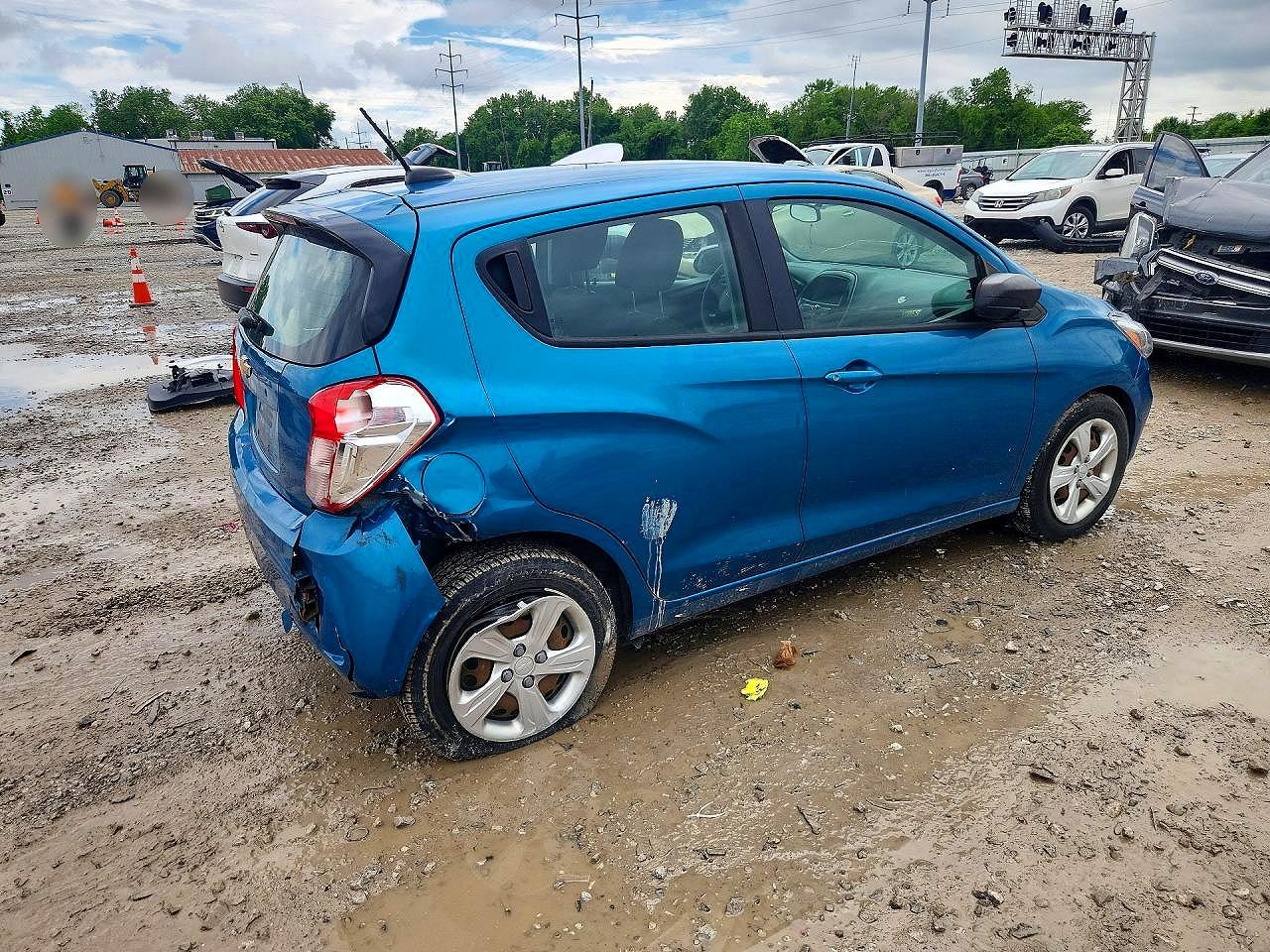 2019 Chevrolet Spark Ls Blue vin: KL8CB6SA7KC721765