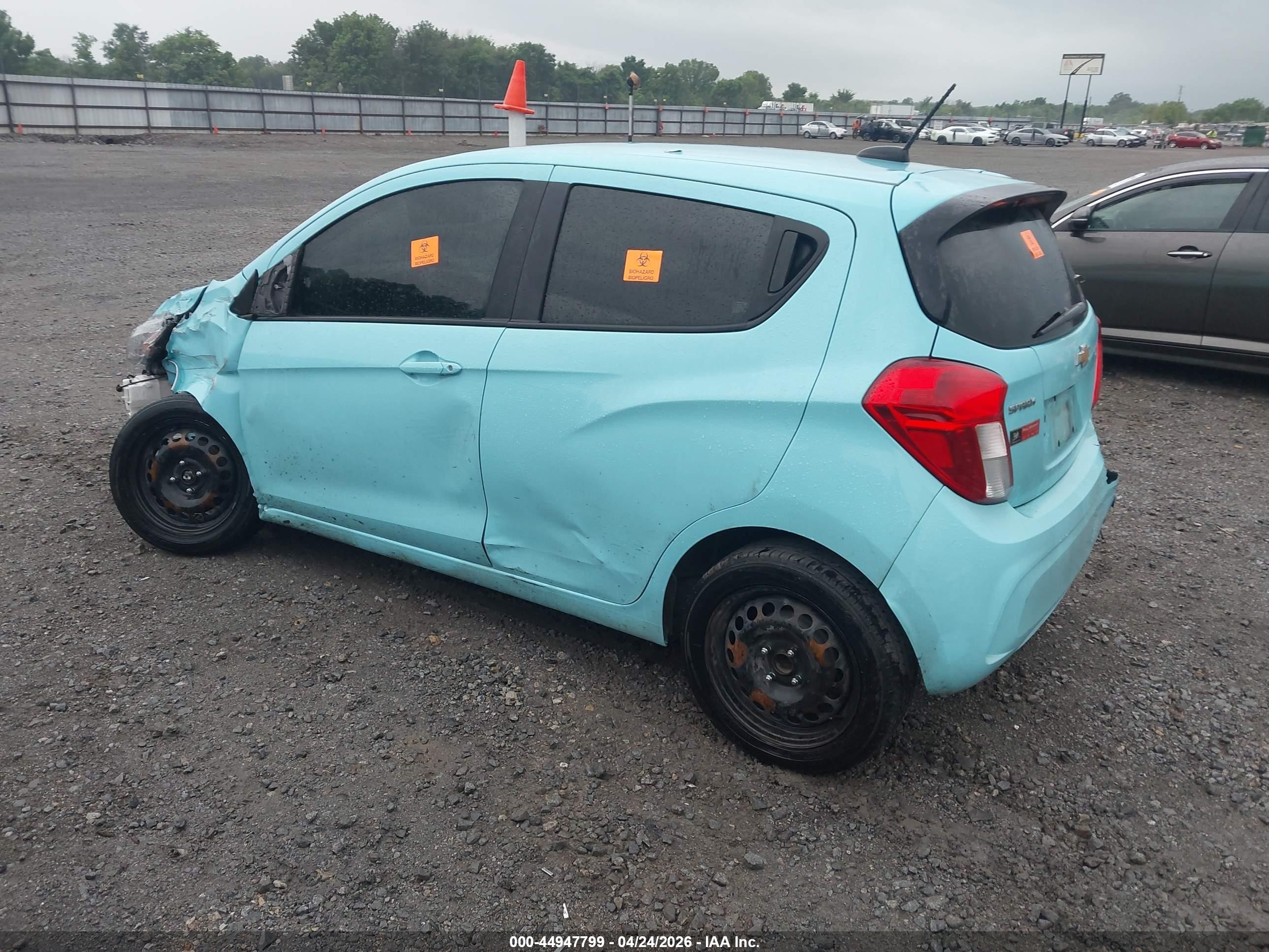 2021 Chevrolet Spark Fwd Ls Automatic Light Blue vin: KL8CB6SA7MC738438