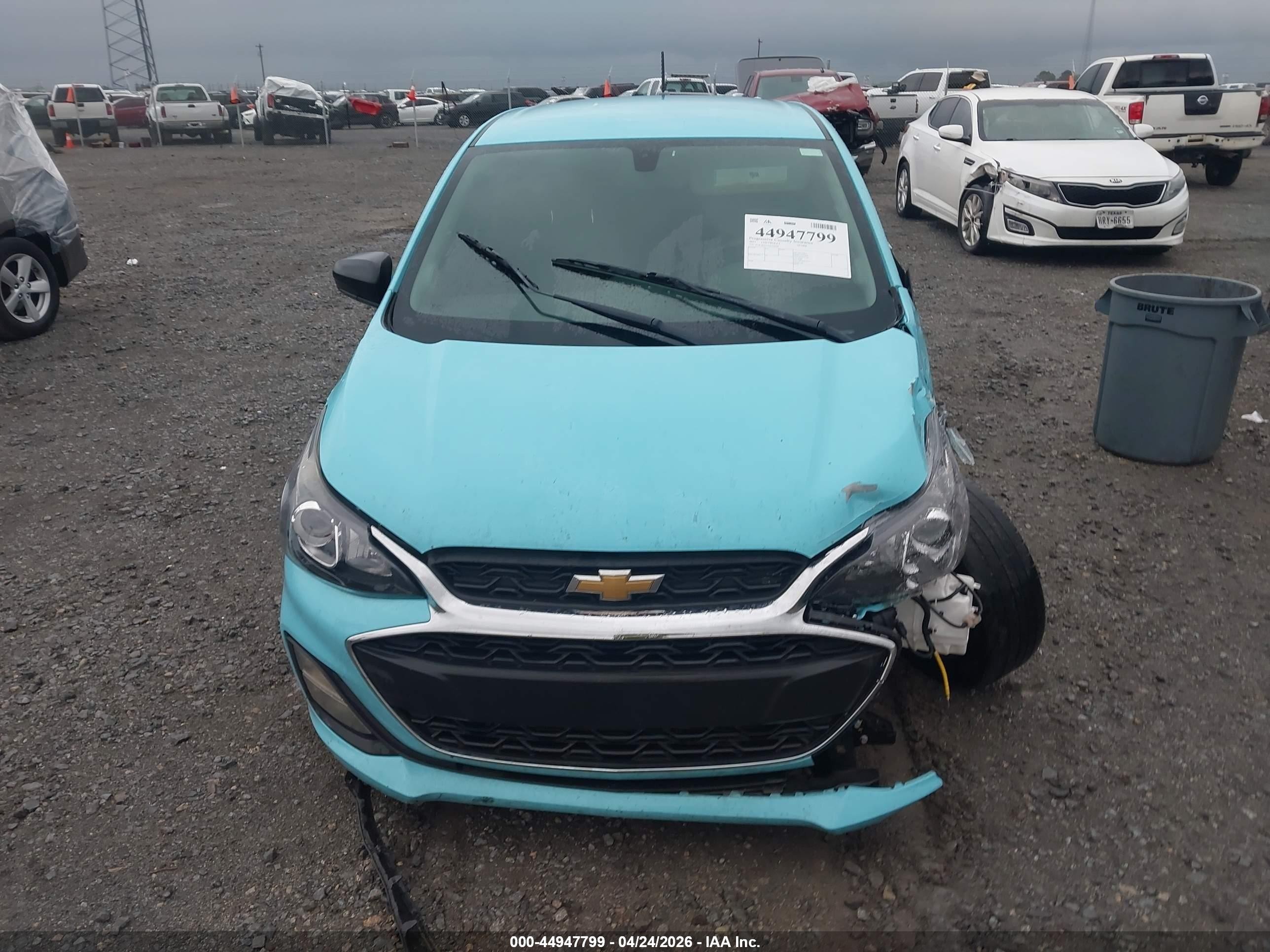 2021 Chevrolet Spark Fwd Ls Automatic Light Blue vin: KL8CB6SA7MC738438