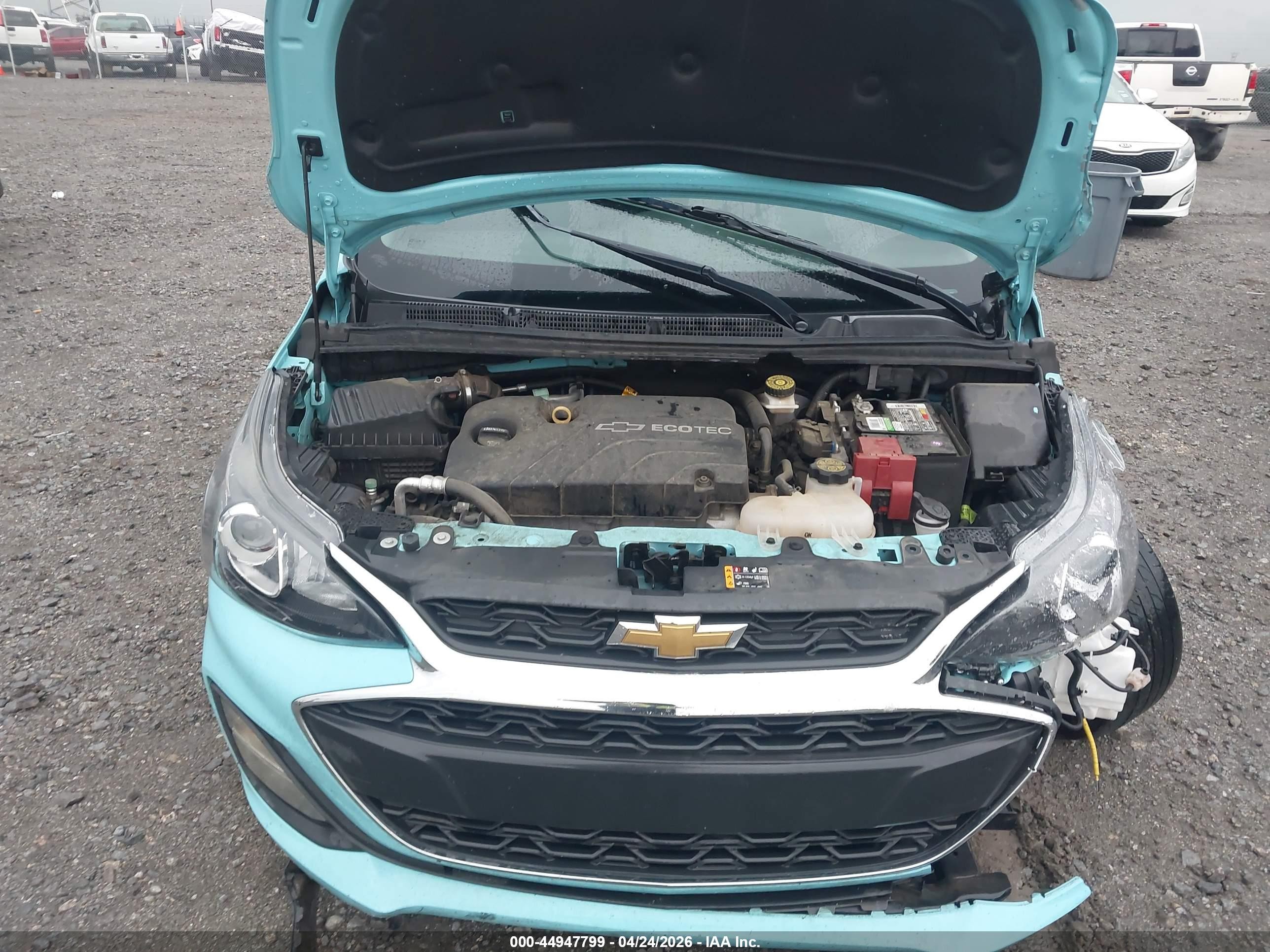 2021 Chevrolet Spark Fwd Ls Automatic Light Blue vin: KL8CB6SA7MC738438
