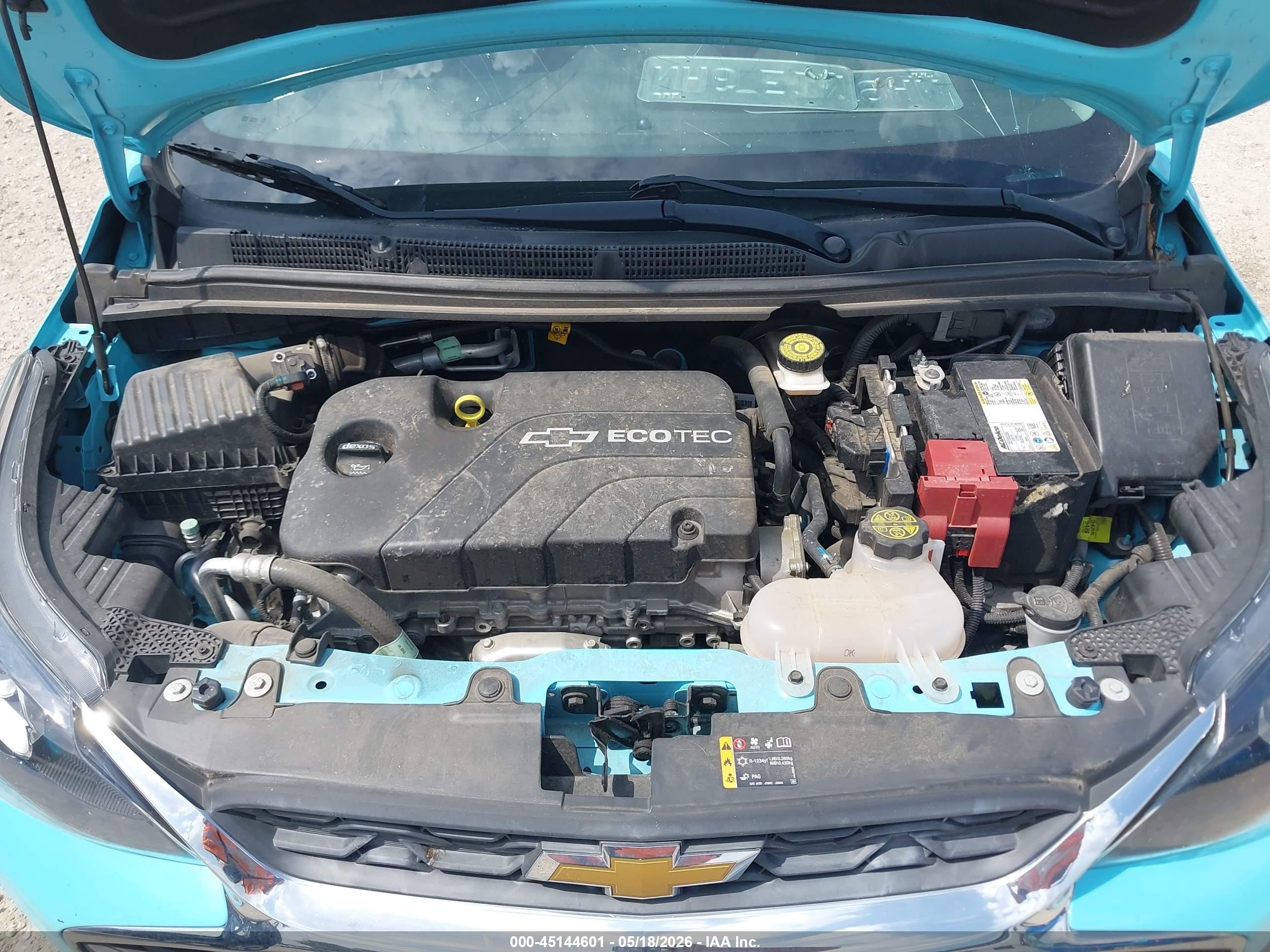 2022 Chevrolet Spark Fwd Ls Automatic Blue vin: KL8CB6SA7NC021118