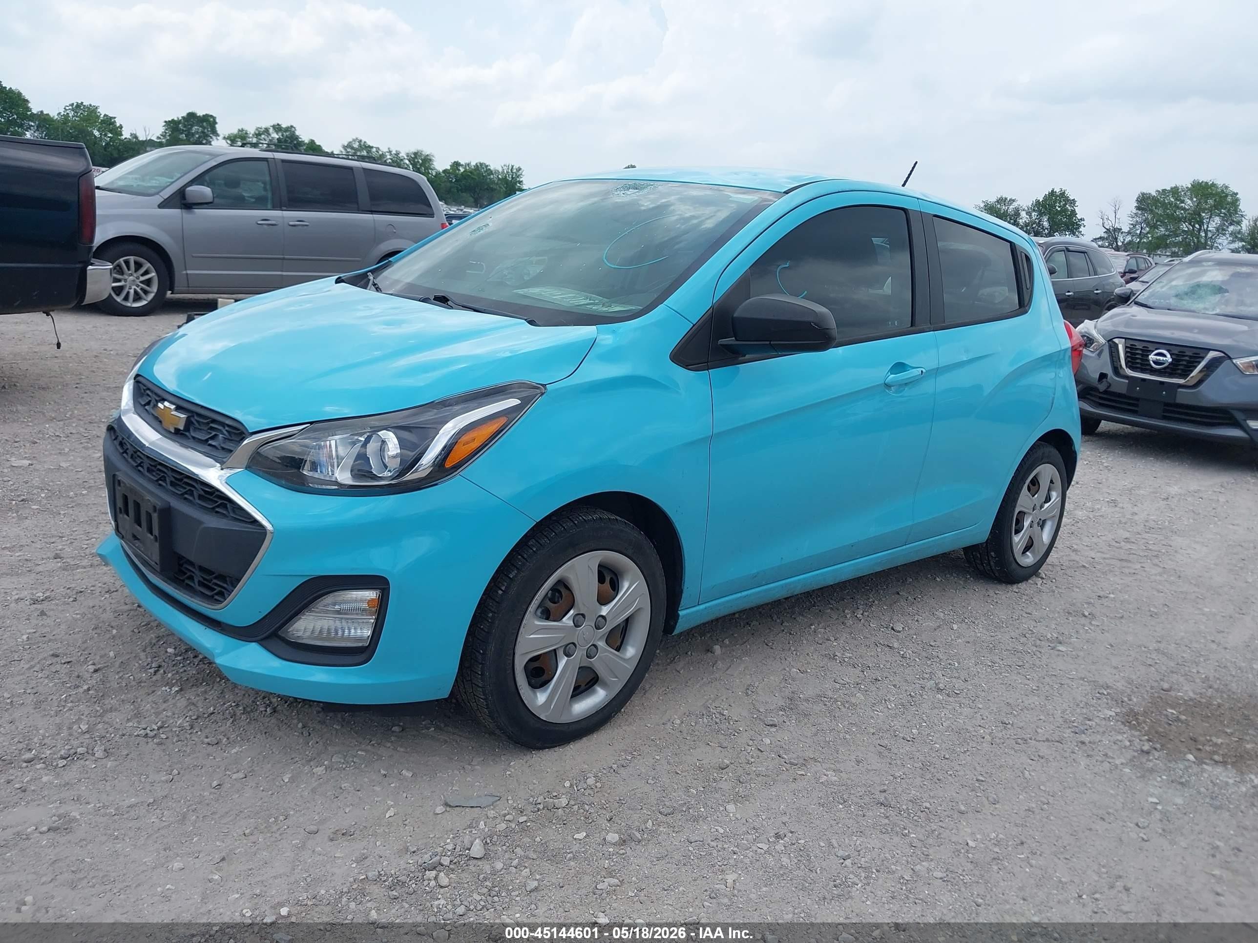 2022 Chevrolet Spark Fwd Ls Automatic Blue vin: KL8CB6SA7NC021118