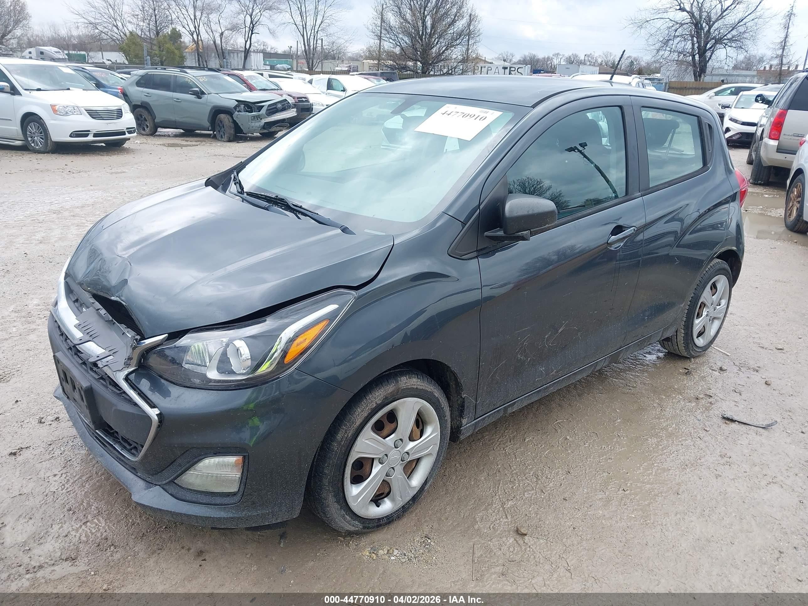 2019 Chevrolet Spark Ls Cvt Gray vin: KL8CB6SA8KC713156
