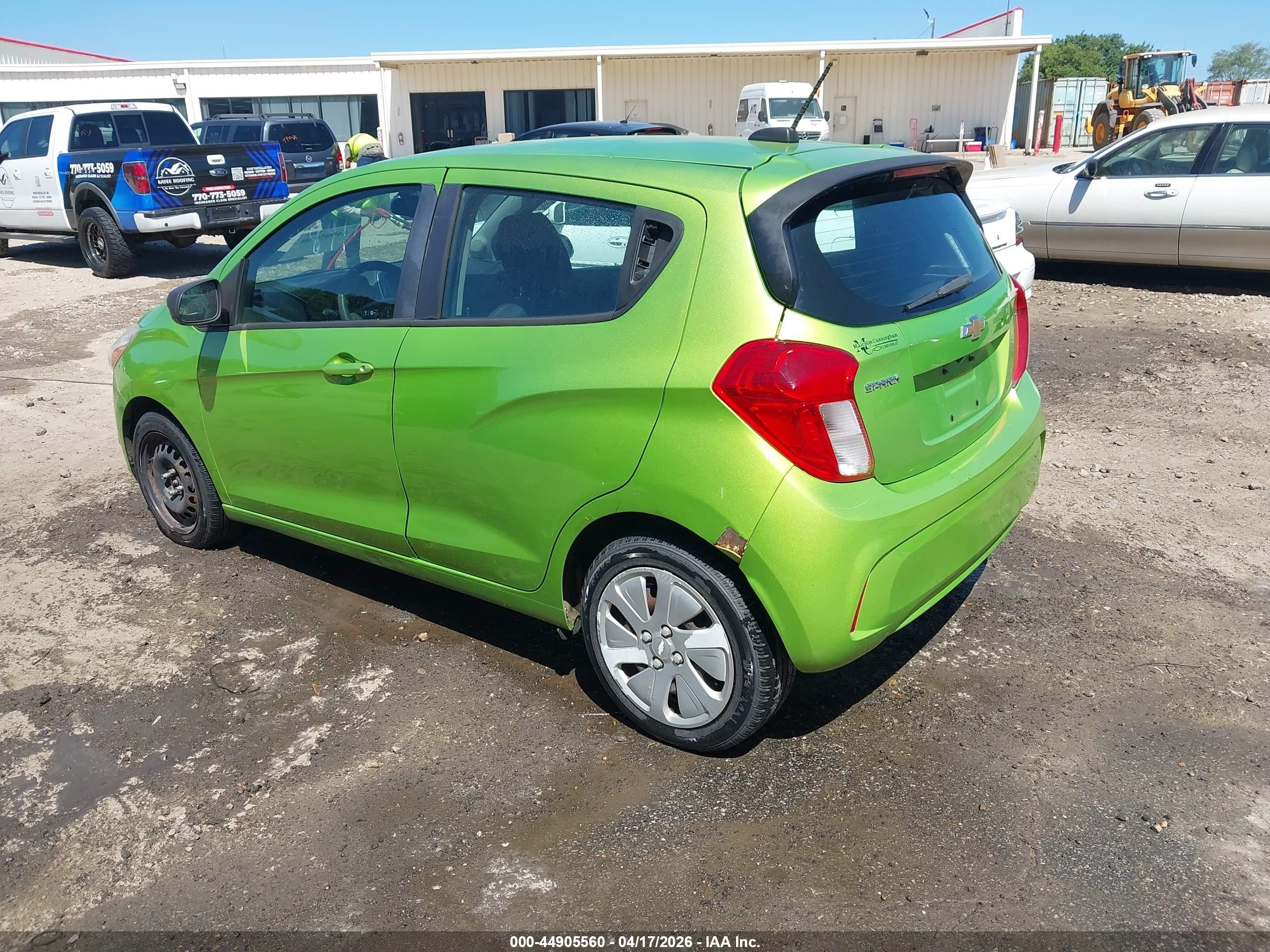 2016 Chevrolet Spark Ls Green vin: KL8CB6SA9GC591320