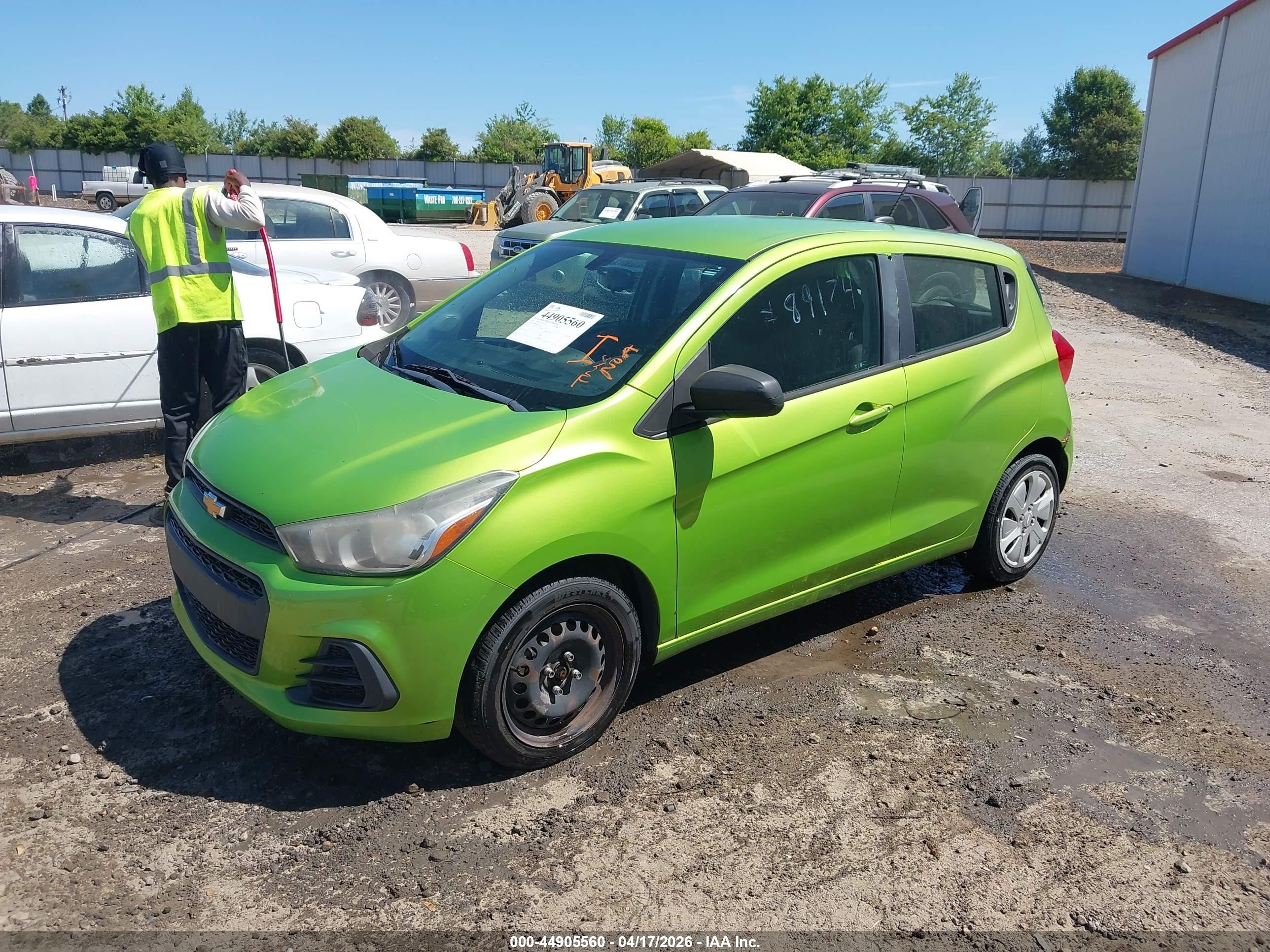 2016 Chevrolet Spark Ls Green vin: KL8CB6SA9GC591320
