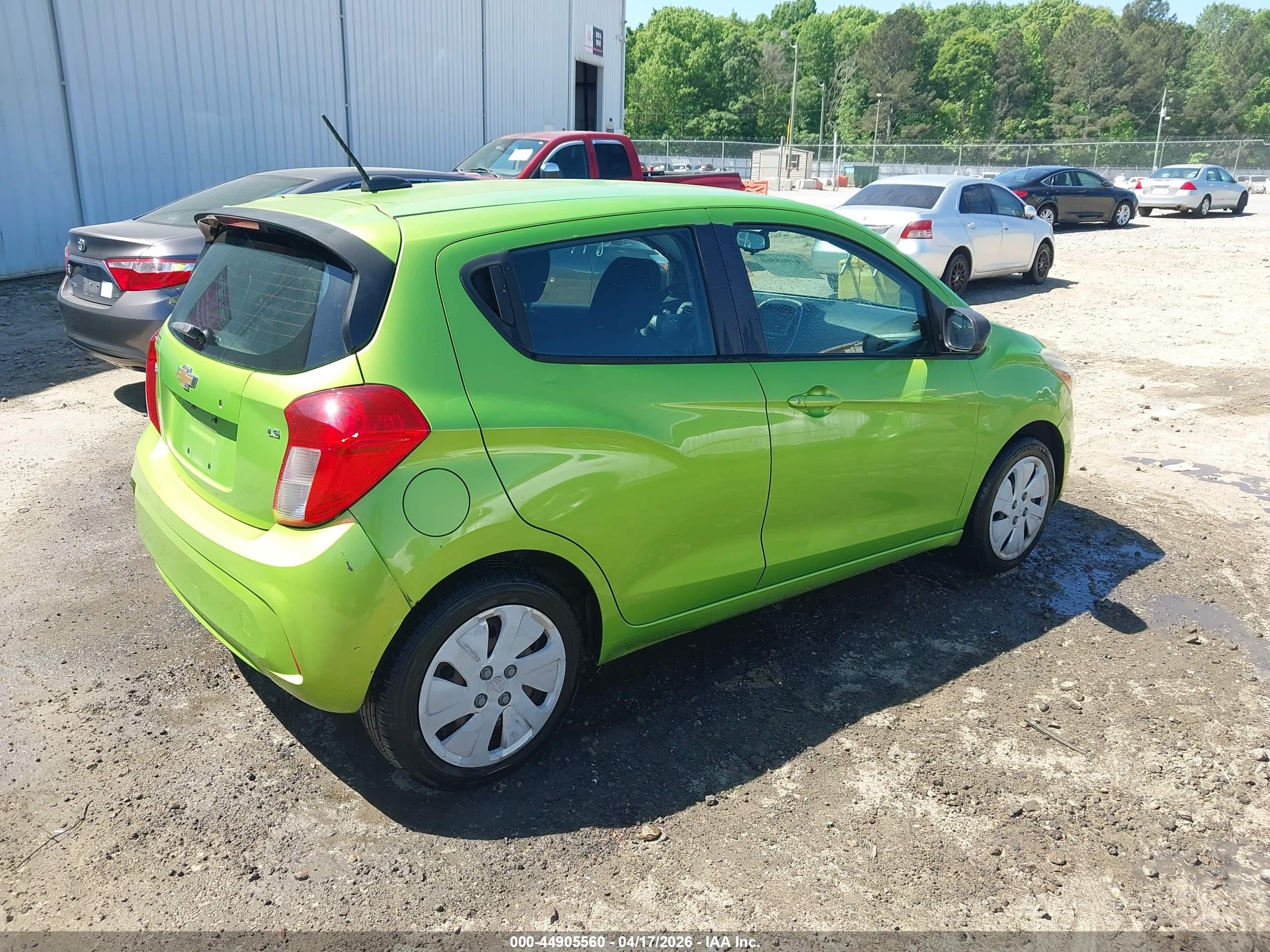 2016 Chevrolet Spark Ls Green vin: KL8CB6SA9GC591320