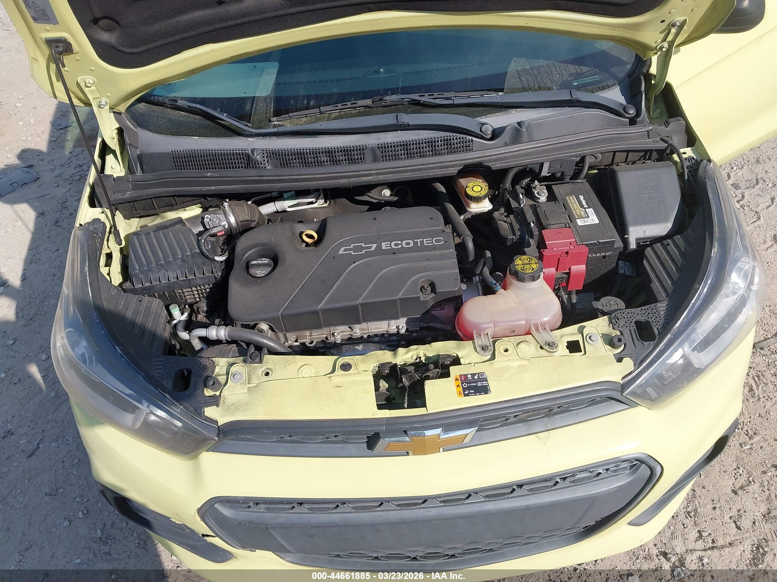 2018 Chevrolet Spark Ls Cvt Yellow vin: KL8CB6SA9JC471699