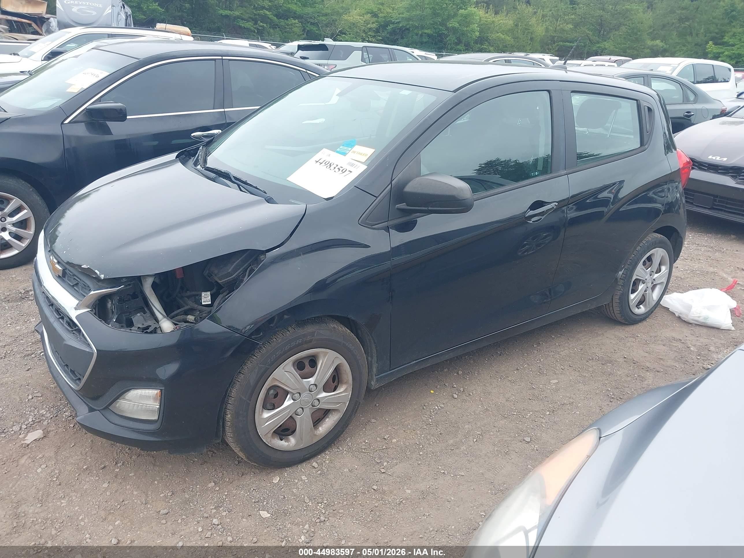 2019 Chevrolet Spark Ls Cvt Black vin: KL8CB6SA9KC702652