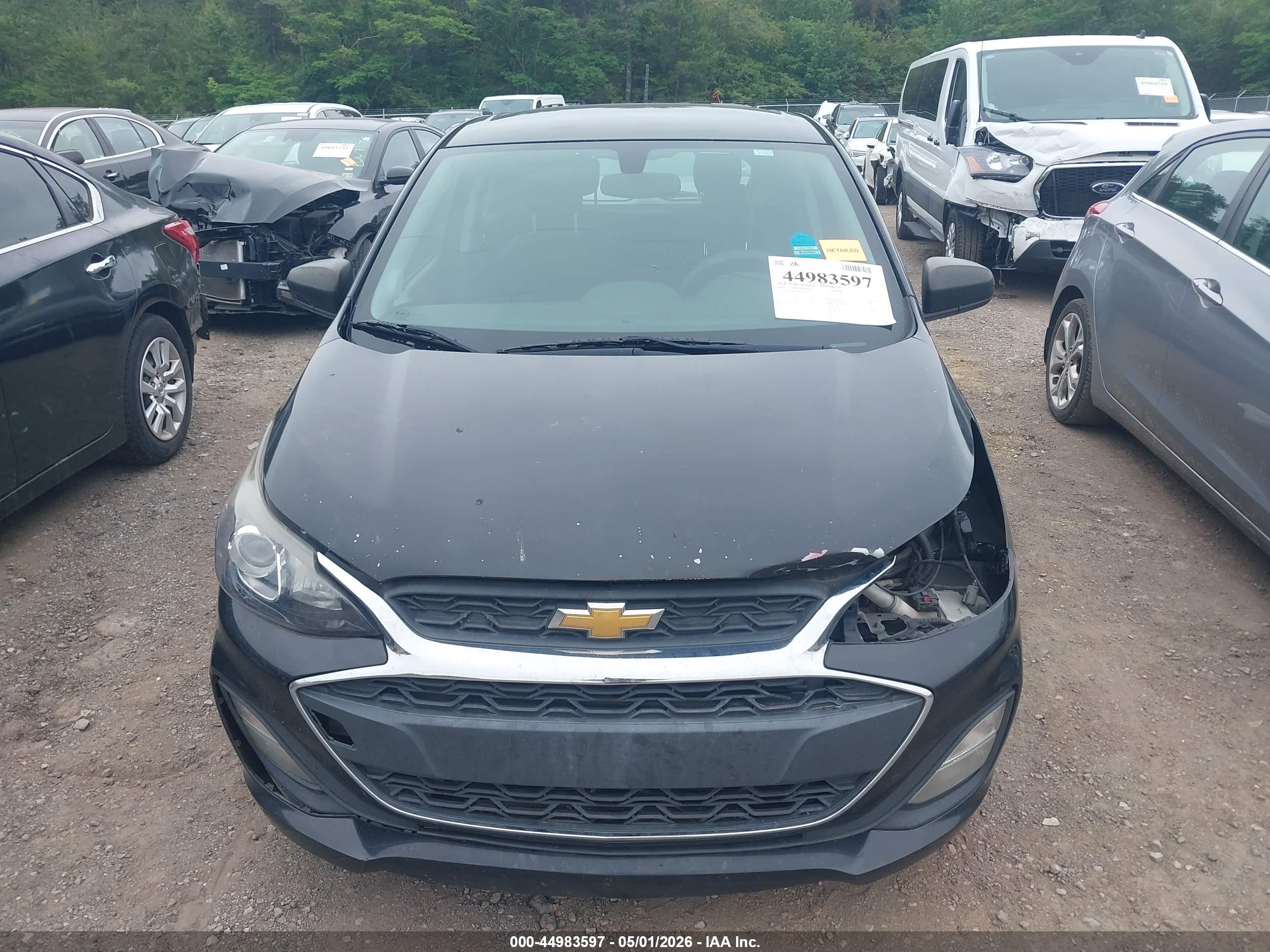 2019 Chevrolet Spark Ls Cvt Black vin: KL8CB6SA9KC702652