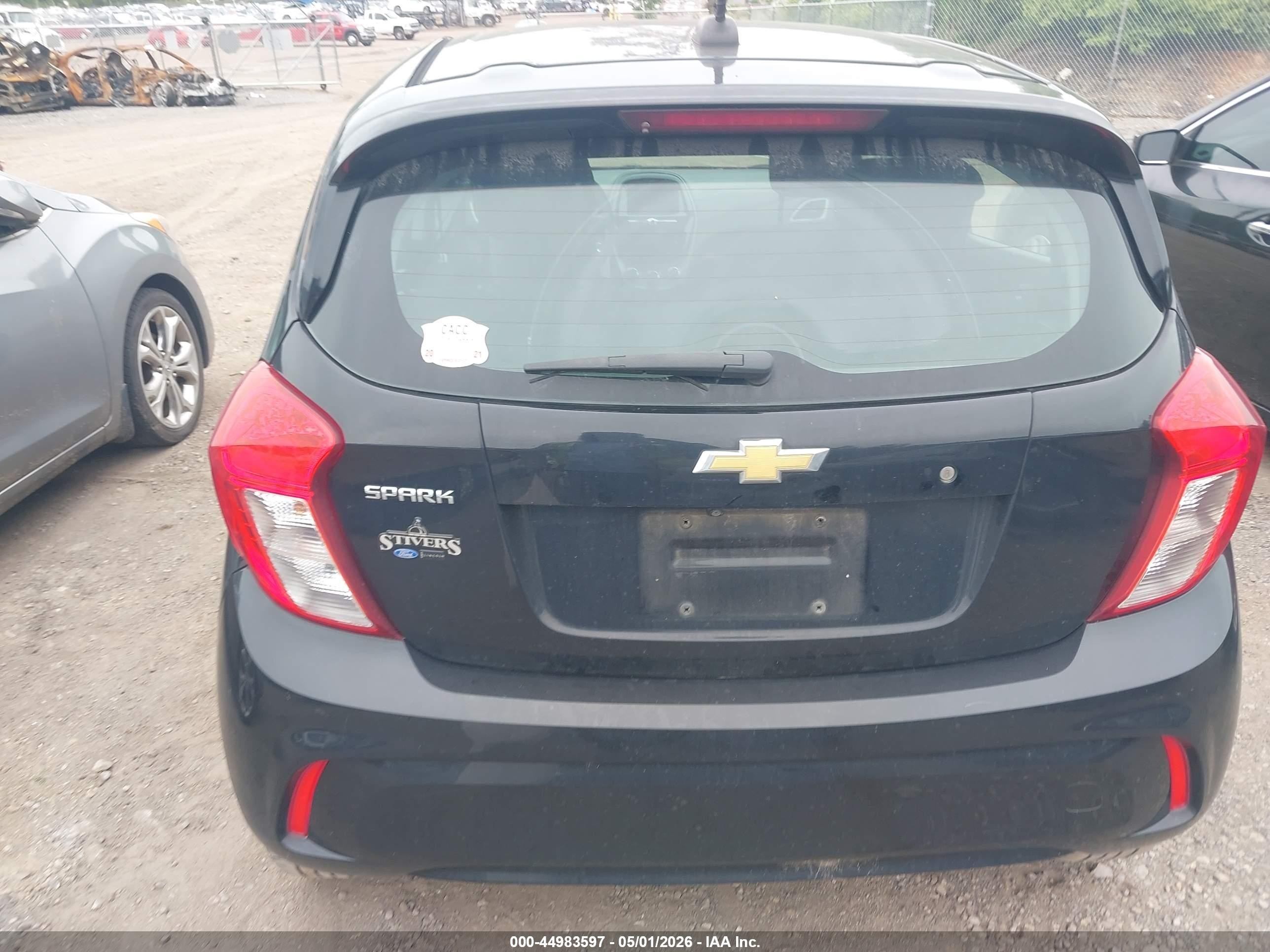 2019 Chevrolet Spark Ls Cvt Black vin: KL8CB6SA9KC702652