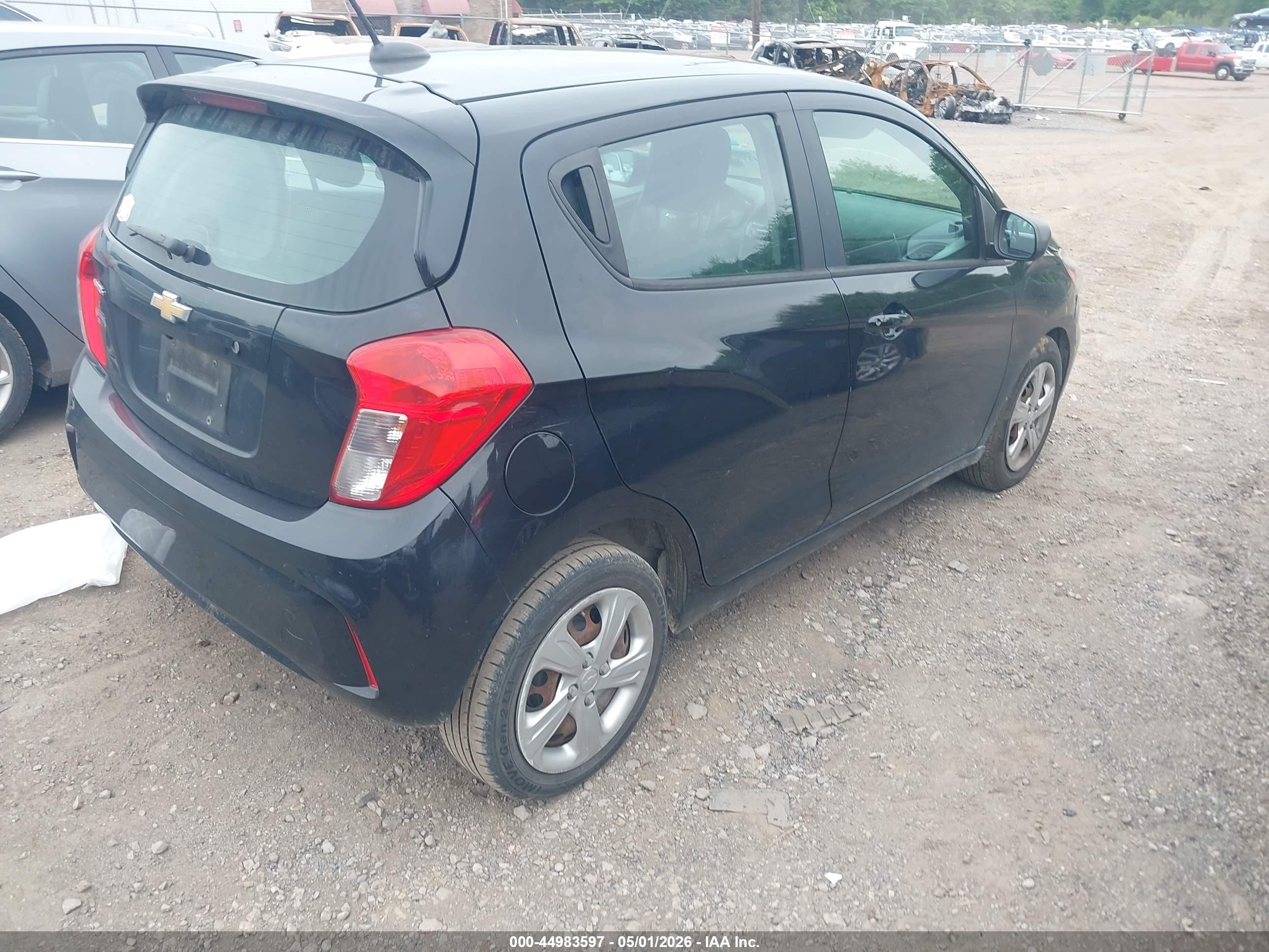 2019 Chevrolet Spark Ls Cvt Black vin: KL8CB6SA9KC702652