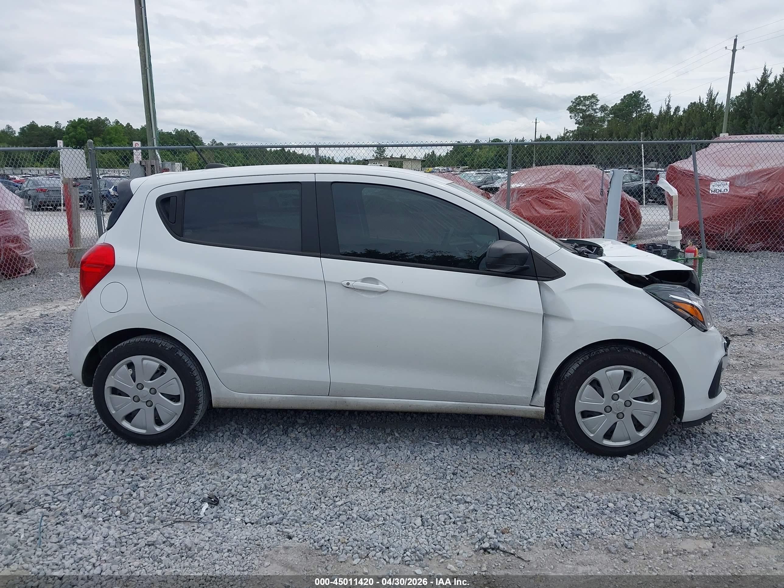 2017 Chevrolet Spark Ls Cvt White vin: KL8CB6SAXHC808259