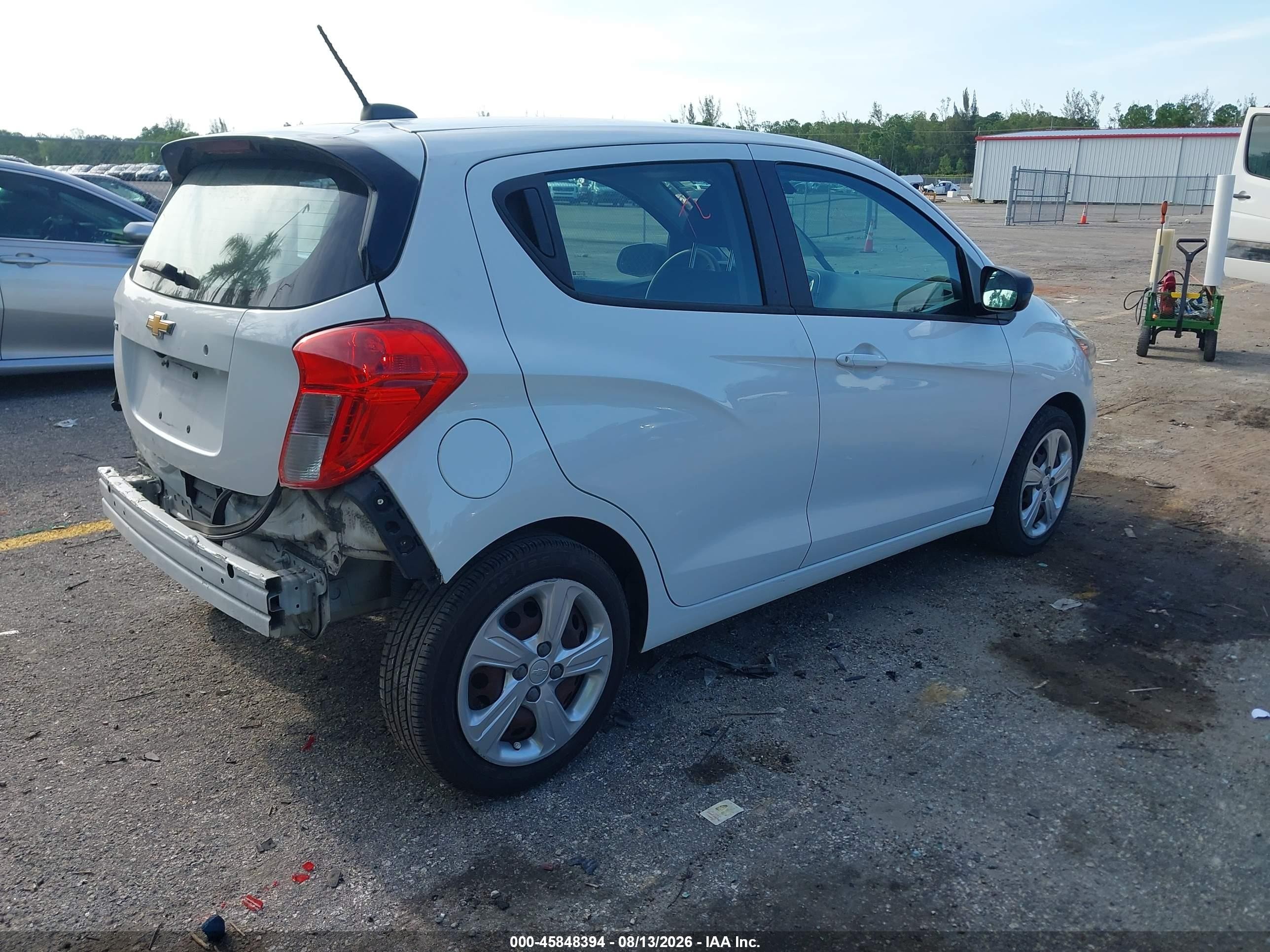 2021 Chevrolet Spark Fwd Ls Automatic White vin: KL8CB6SAXMC731256