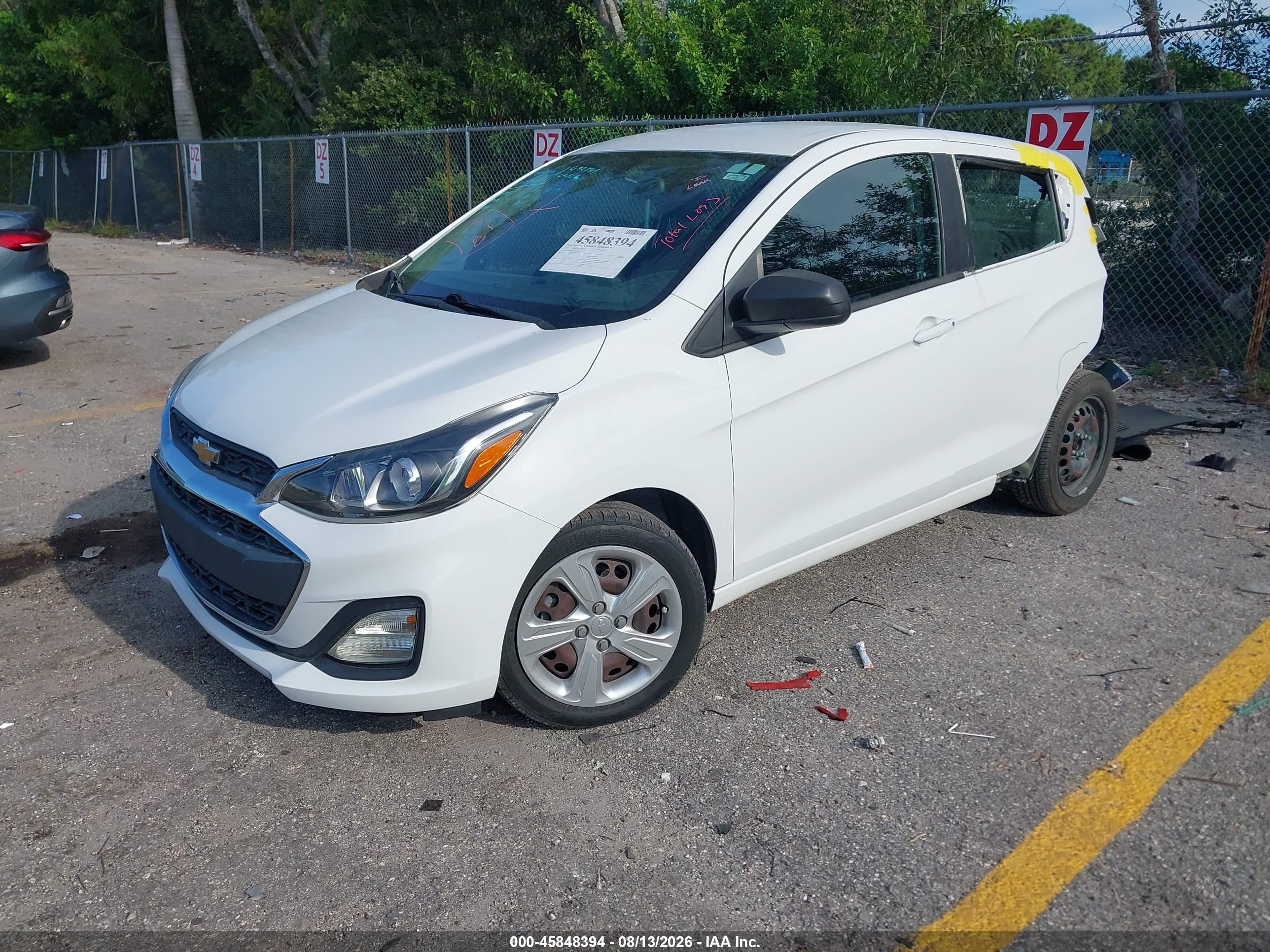 2021 Chevrolet Spark Fwd Ls Automatic White vin: KL8CB6SAXMC731256