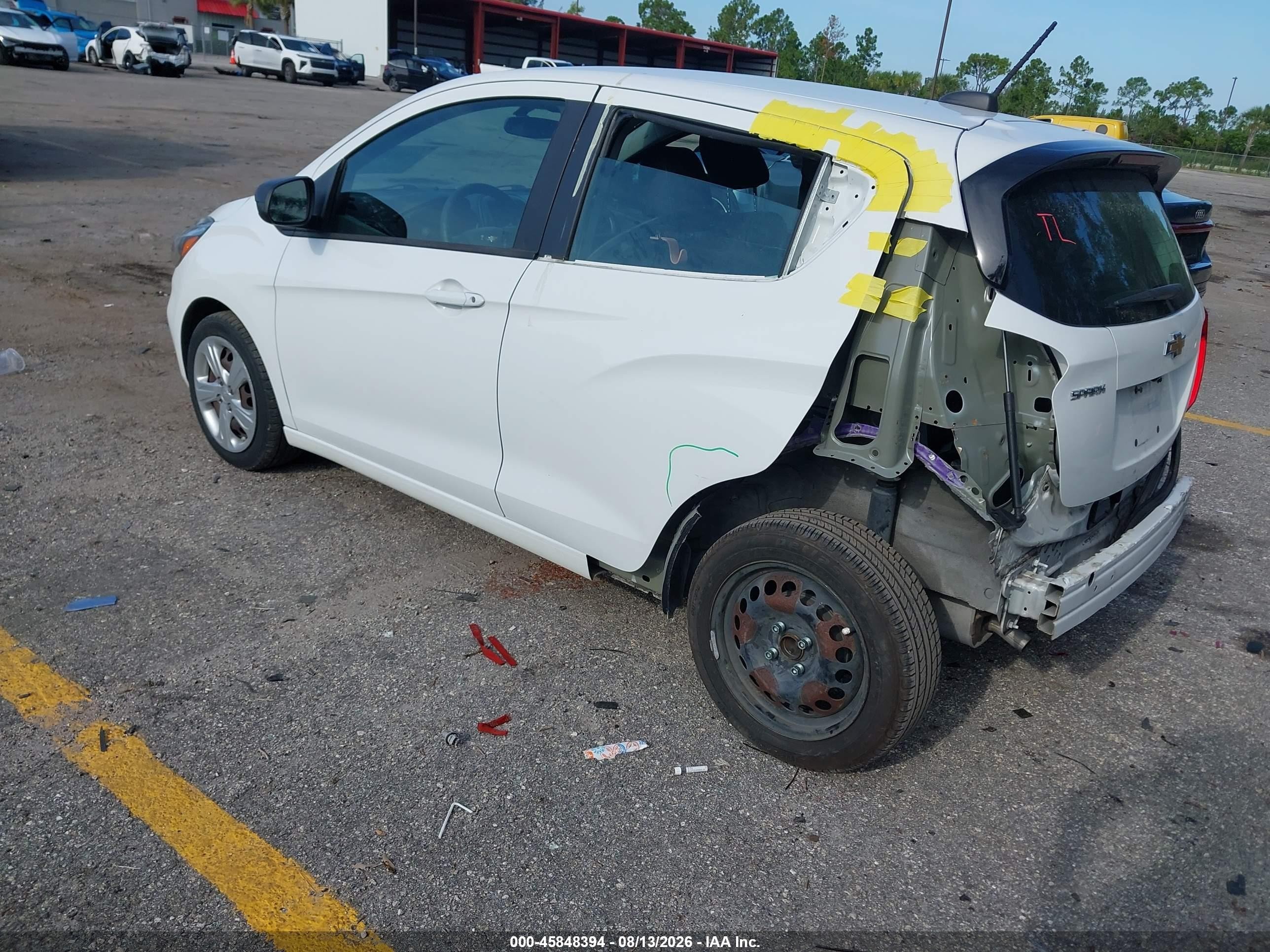 2021 Chevrolet Spark Fwd Ls Automatic White vin: KL8CB6SAXMC731256