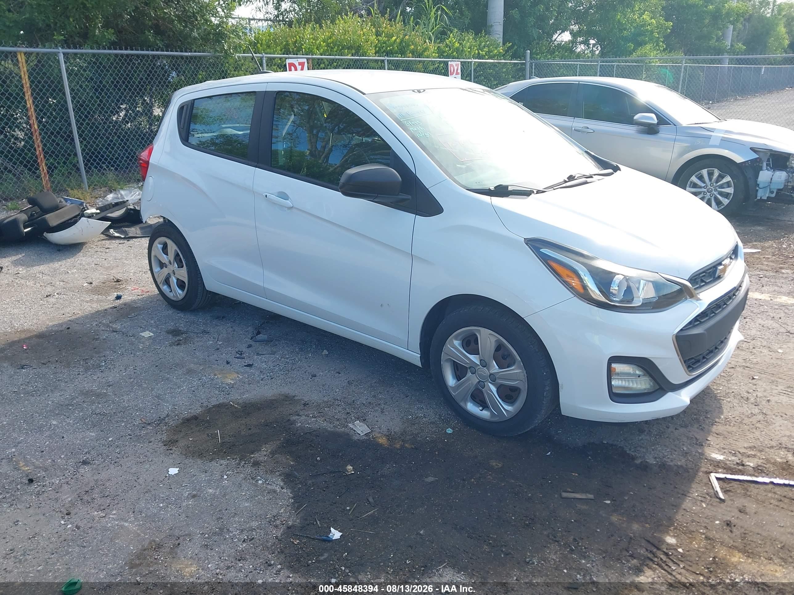 2021 Chevrolet Spark Fwd Ls Automatic White vin: KL8CB6SAXMC731256