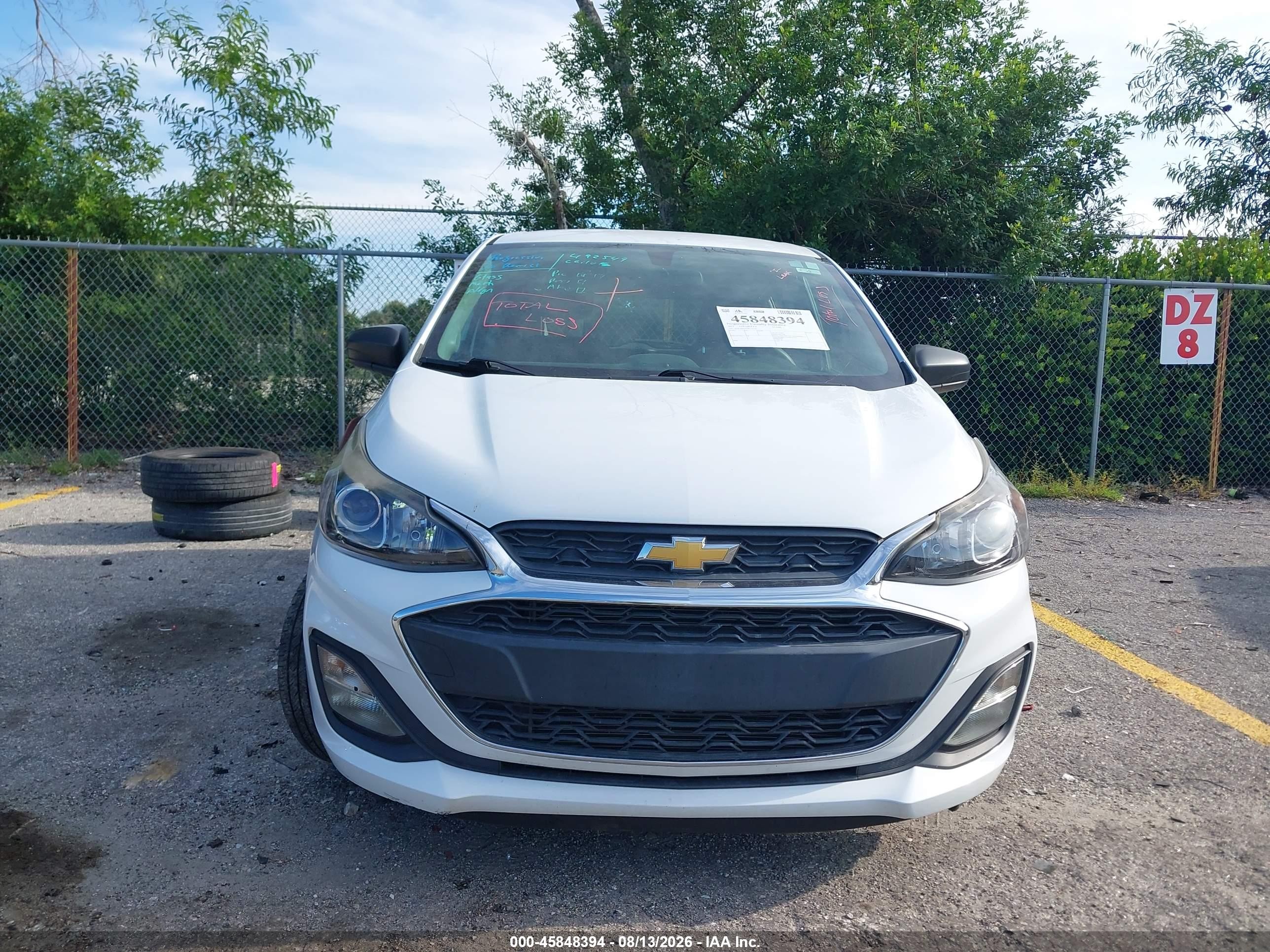 2021 Chevrolet Spark Fwd Ls Automatic White vin: KL8CB6SAXMC731256