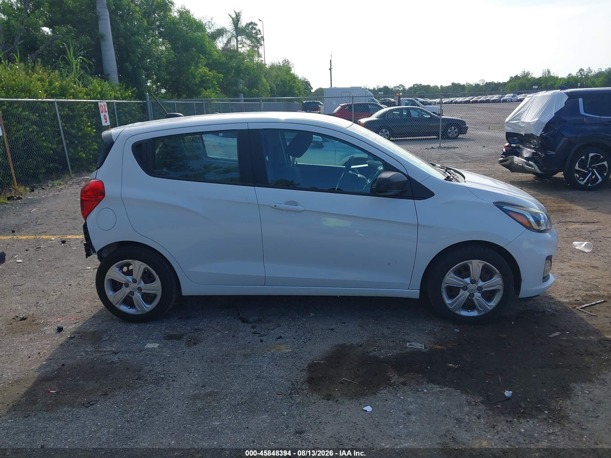 2021 Chevrolet Spark Fwd Ls Automatic White vin: KL8CB6SAXMC731256