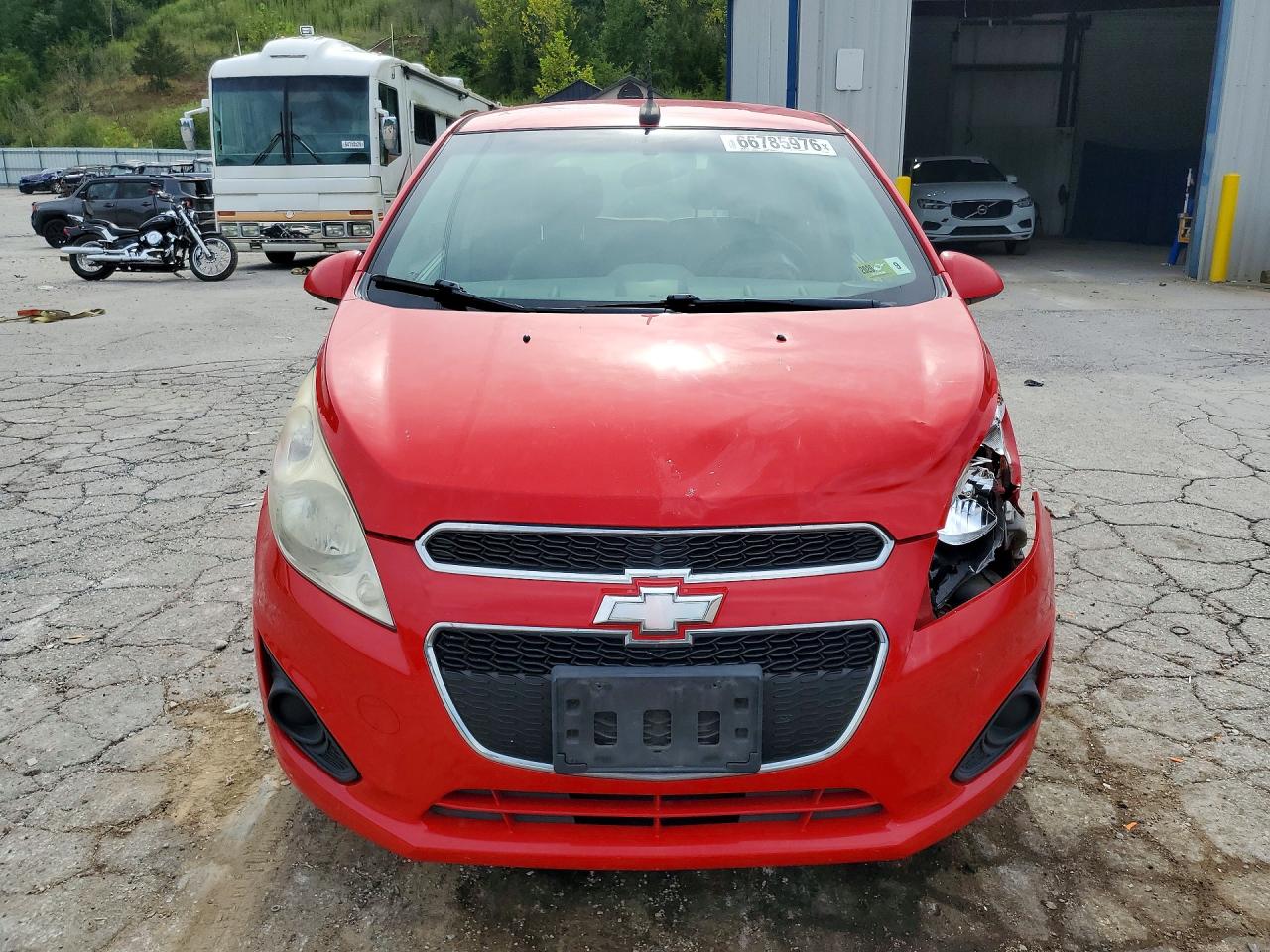 2014 Chevrolet Spark 1lt Red vin: KL8CC6S92EC489096