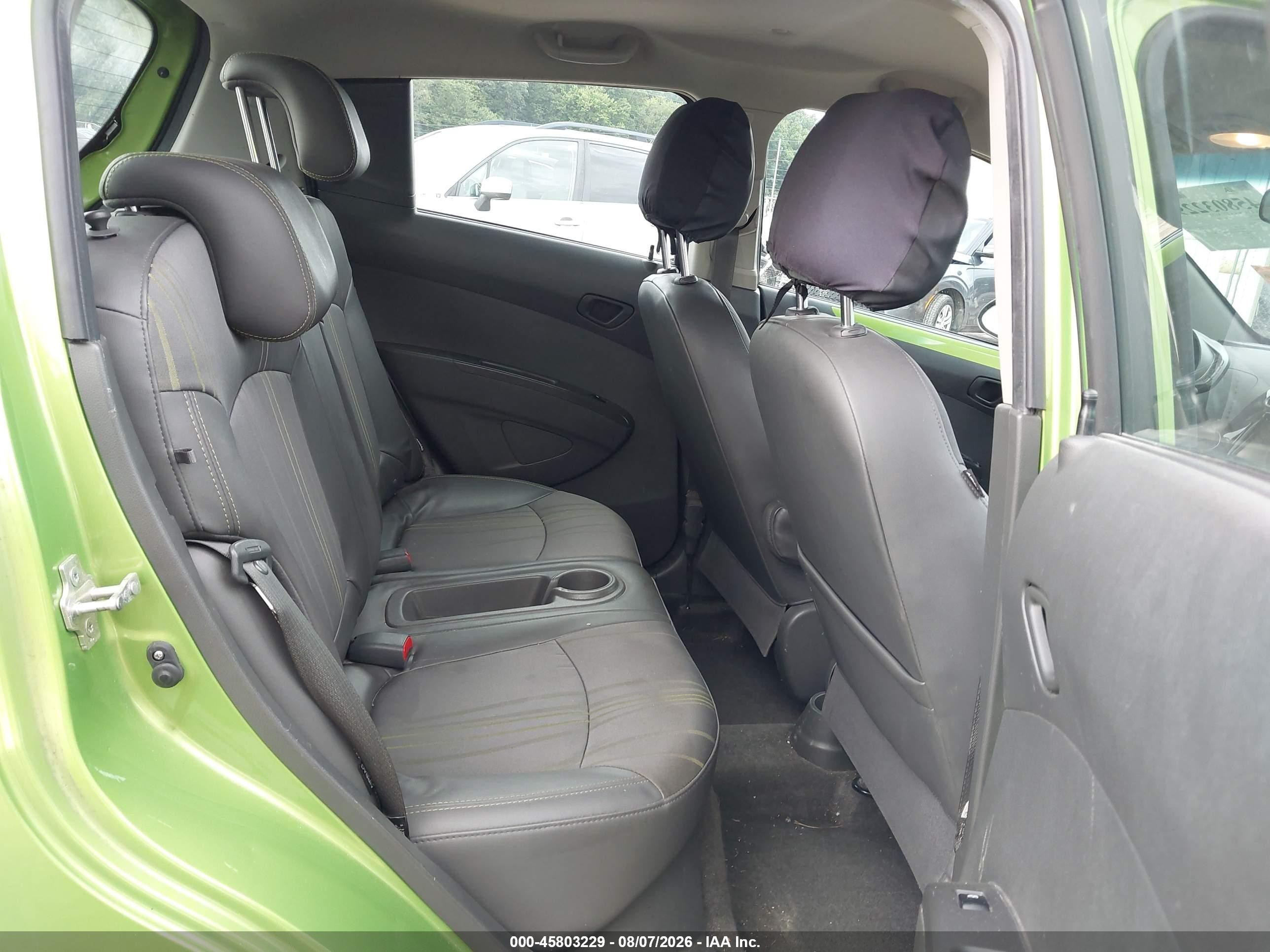 2015 Chevrolet Spark 1lt Manual Green vin: KL8CC6S93FC744033