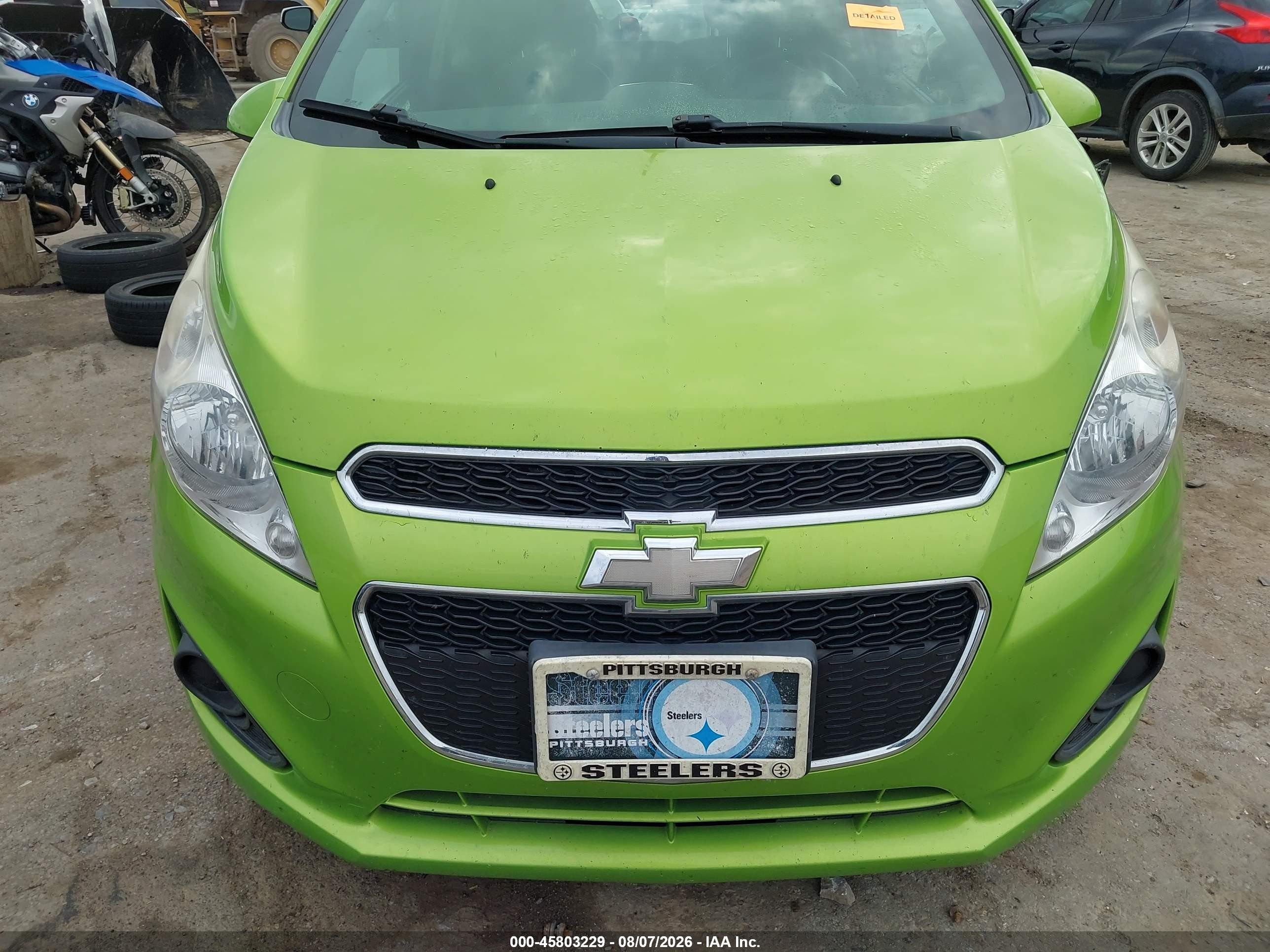 2015 Chevrolet Spark 1lt Manual Green vin: KL8CC6S93FC744033