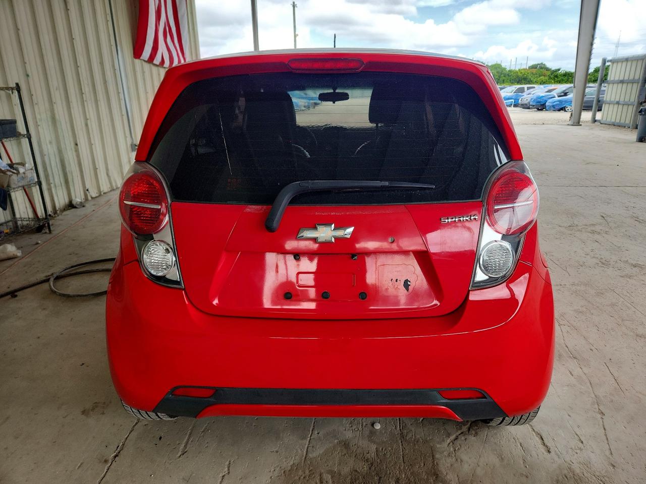 2013 Chevrolet Spark 1lt Red vin: KL8CC6S94DC504650