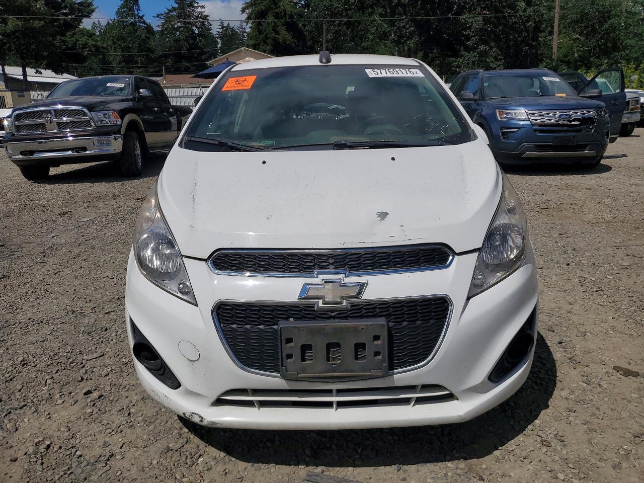 2015 Chevrolet Spark 1lt White vin: KL8CC6S97FC727963