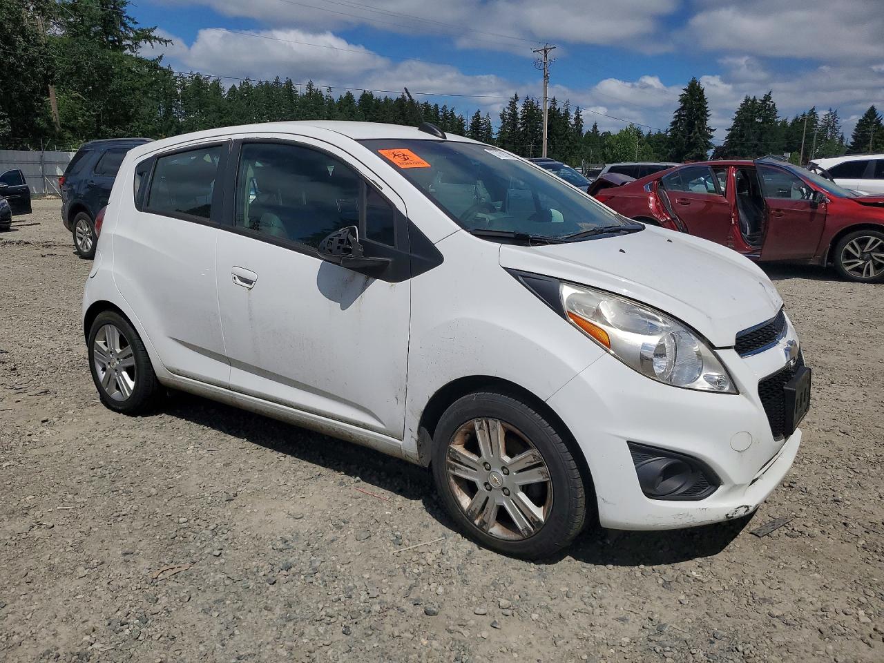 2015 Chevrolet Spark 1lt White vin: KL8CC6S97FC727963
