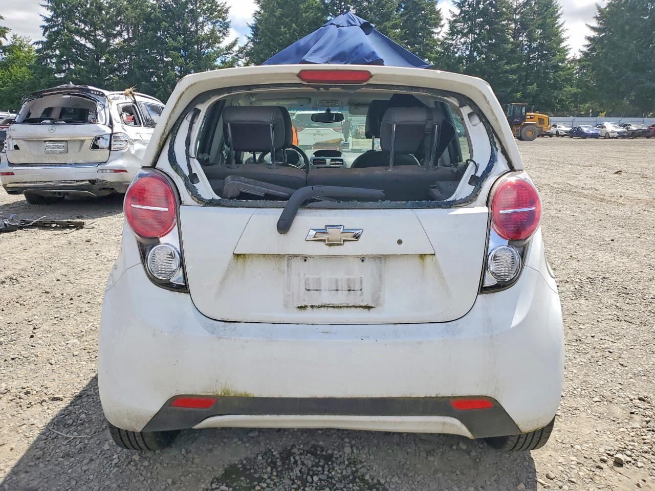 2015 Chevrolet Spark 1lt White vin: KL8CC6S97FC727963