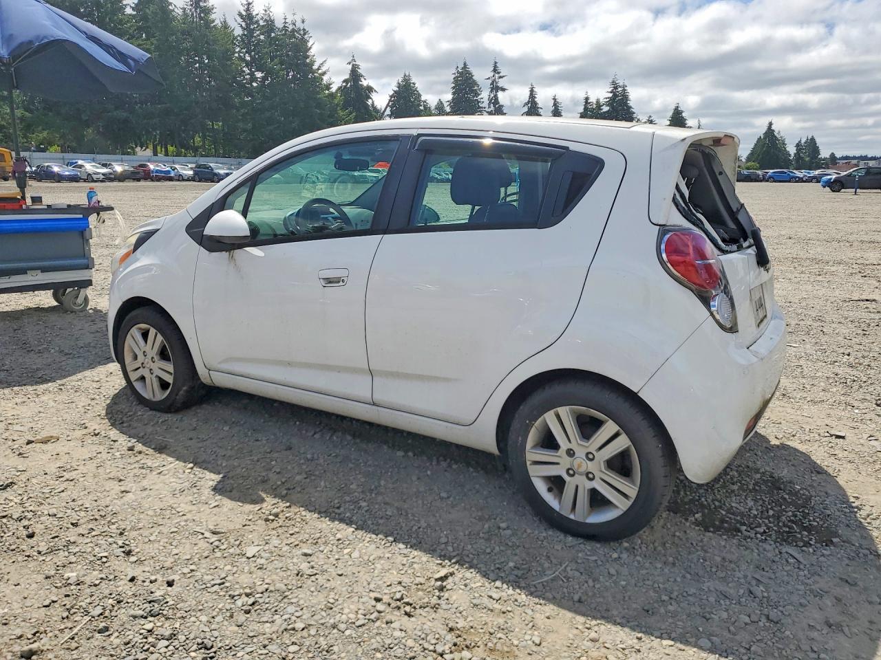 2015 Chevrolet Spark 1lt White vin: KL8CC6S97FC727963