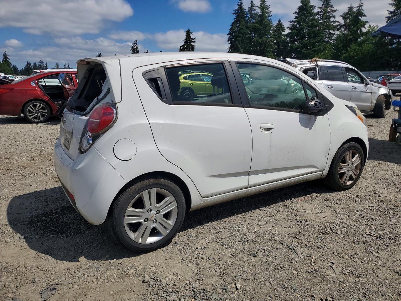 2015 Chevrolet Spark 1lt White vin: KL8CC6S97FC727963