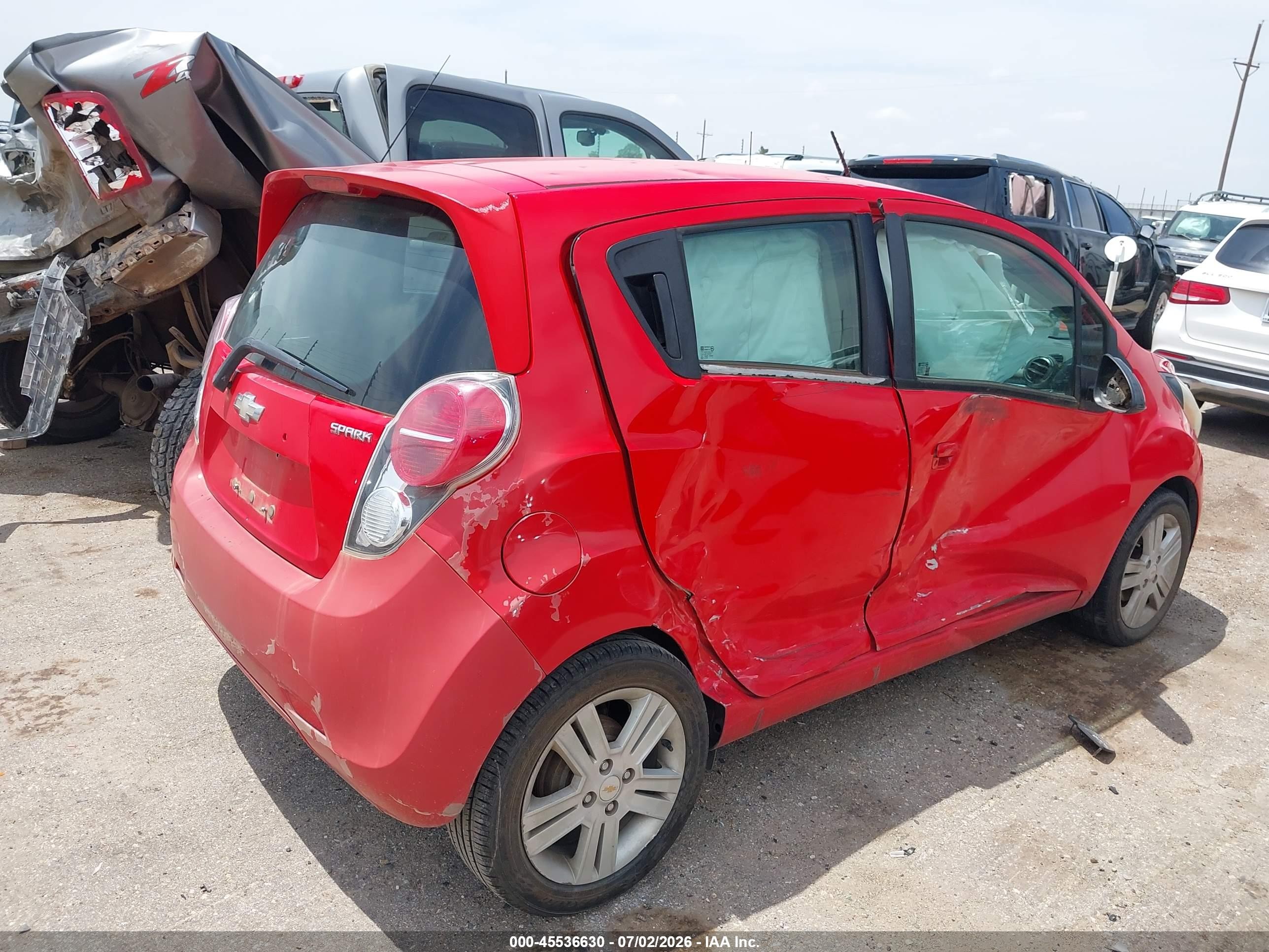 2014 Chevrolet Spark 1lt Manual Красный vin: KL8CC6S98EC562407