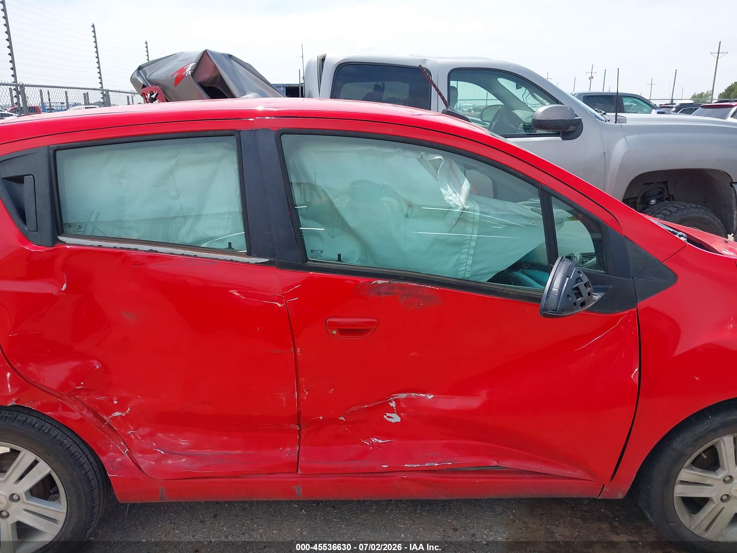 2014 Chevrolet Spark 1lt Manual Красный vin: KL8CC6S98EC562407