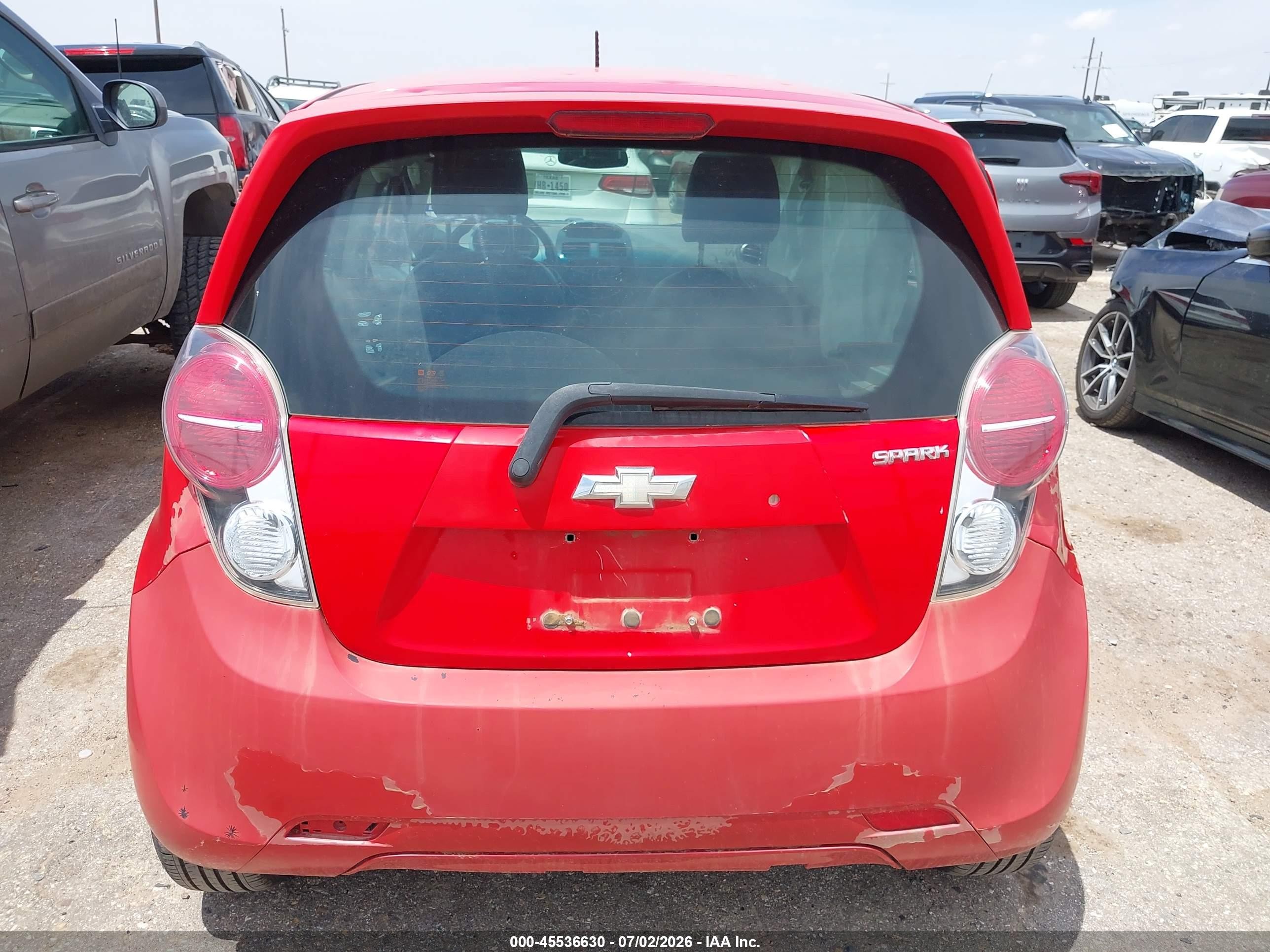 2014 Chevrolet Spark 1lt Manual Красный vin: KL8CC6S98EC562407